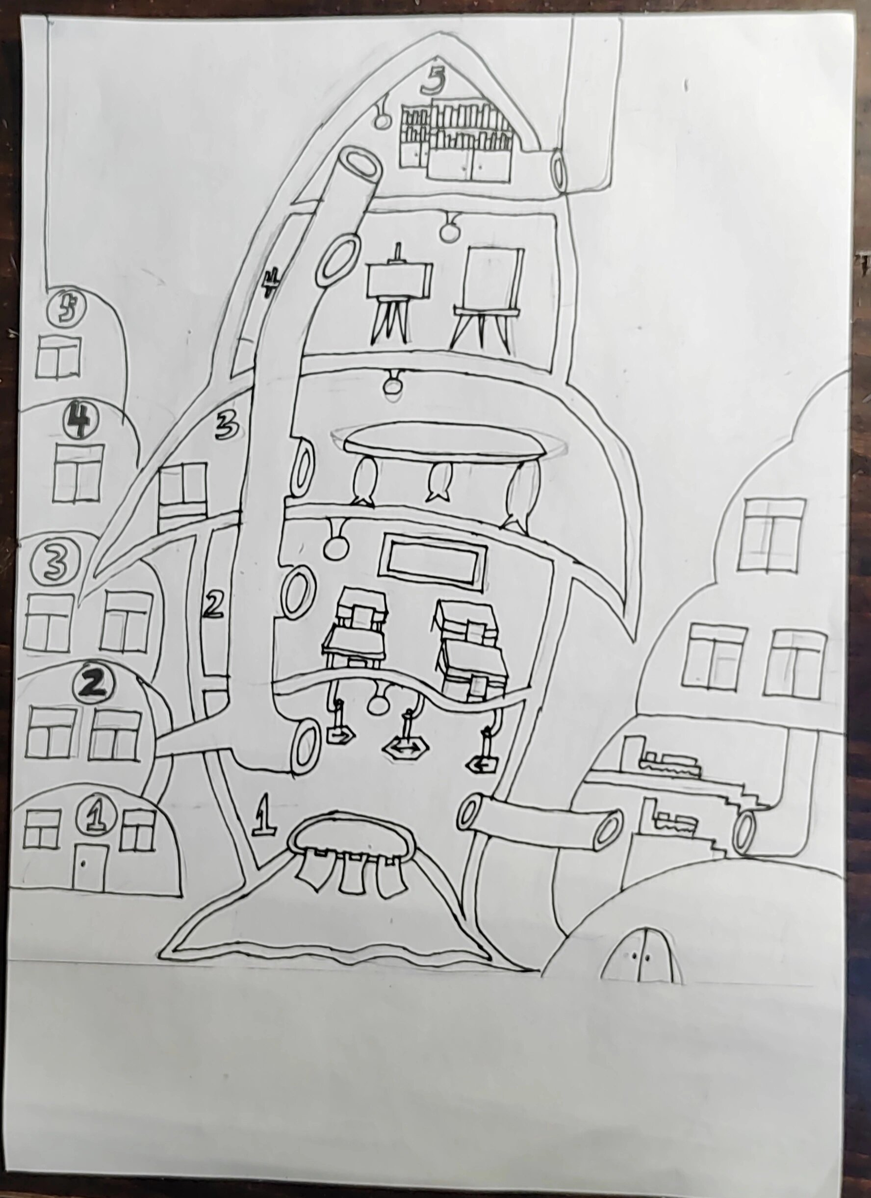 英语手抄报 梦想中的学校