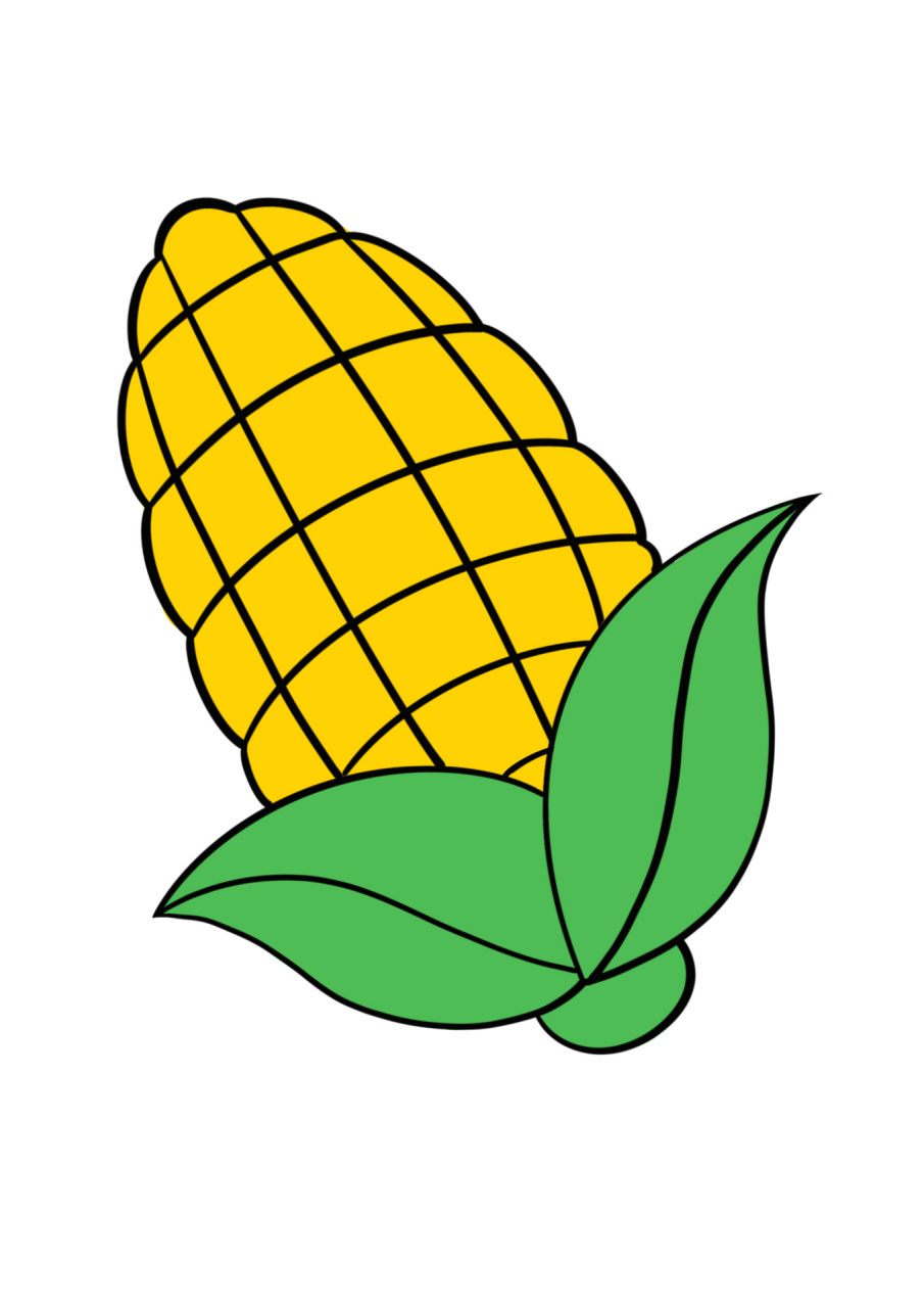 玉米画法简笔画图片图片