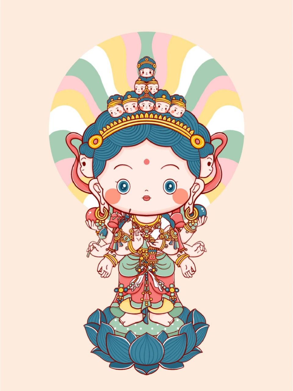 q版敦煌佛像壁画合集 临改自敦煌佛像壁画