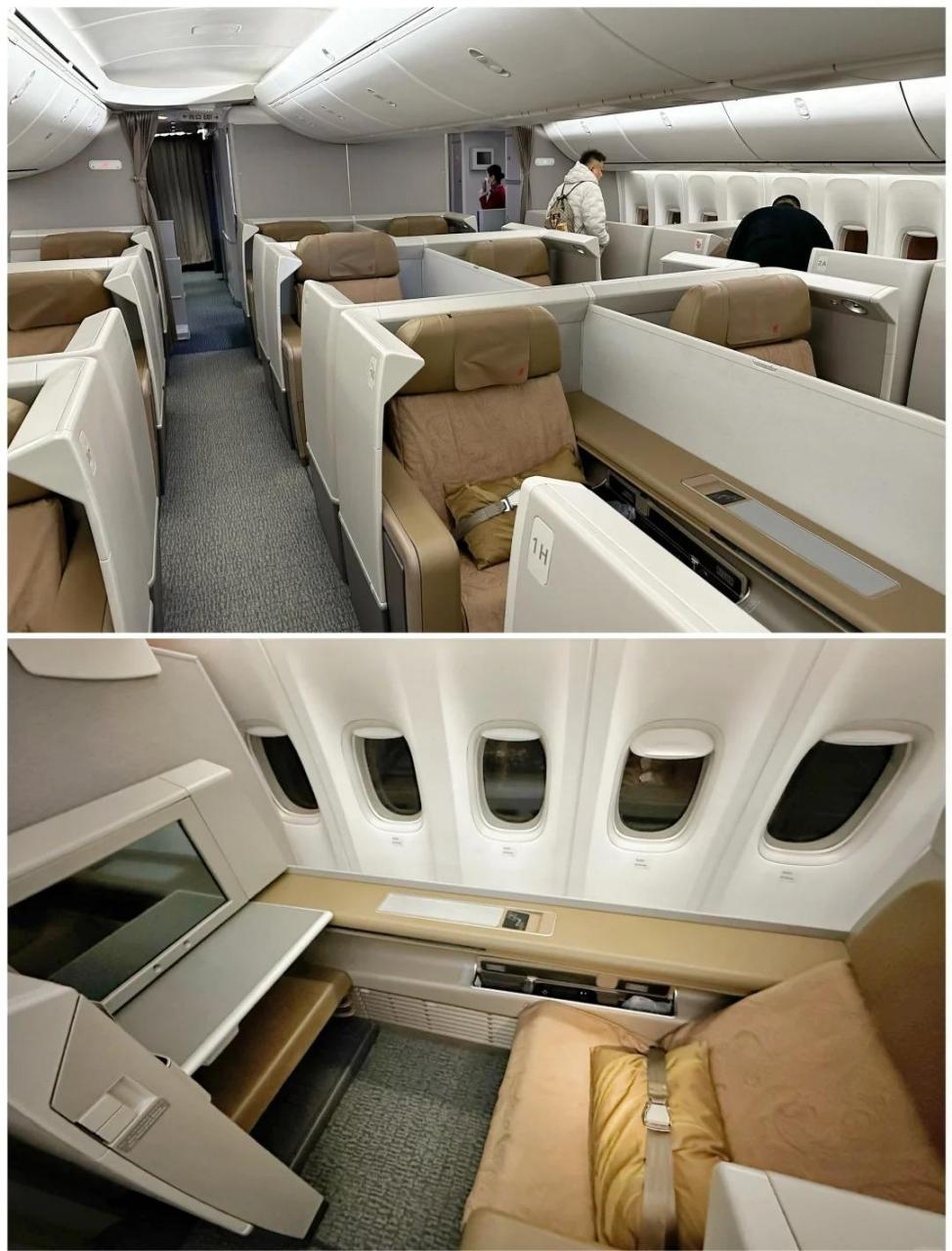 国航波音747-8,各个仓位90长什么样.