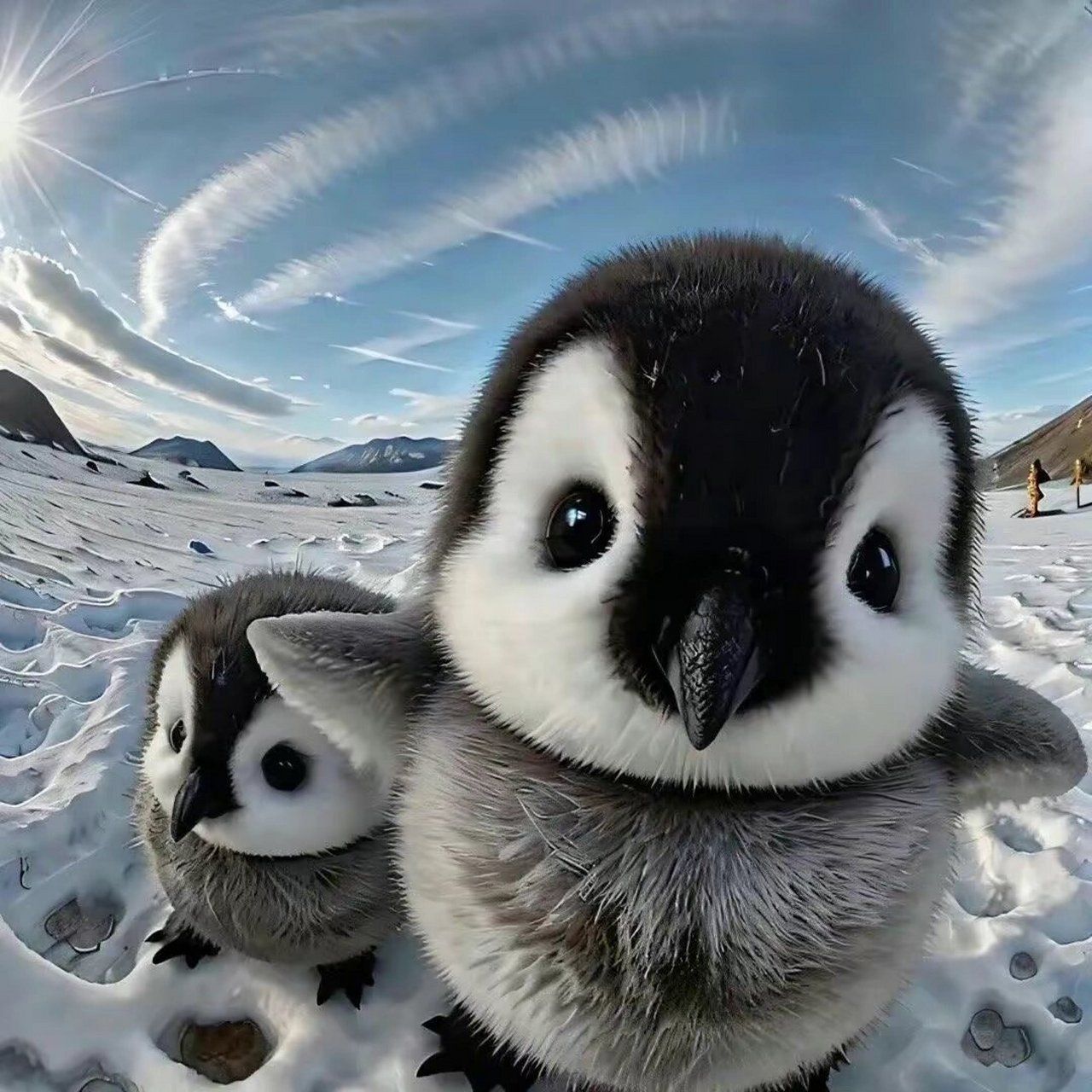 93萌萌哒企鹅头像 果然都是小时候比较可爱～萌化企鹅939393