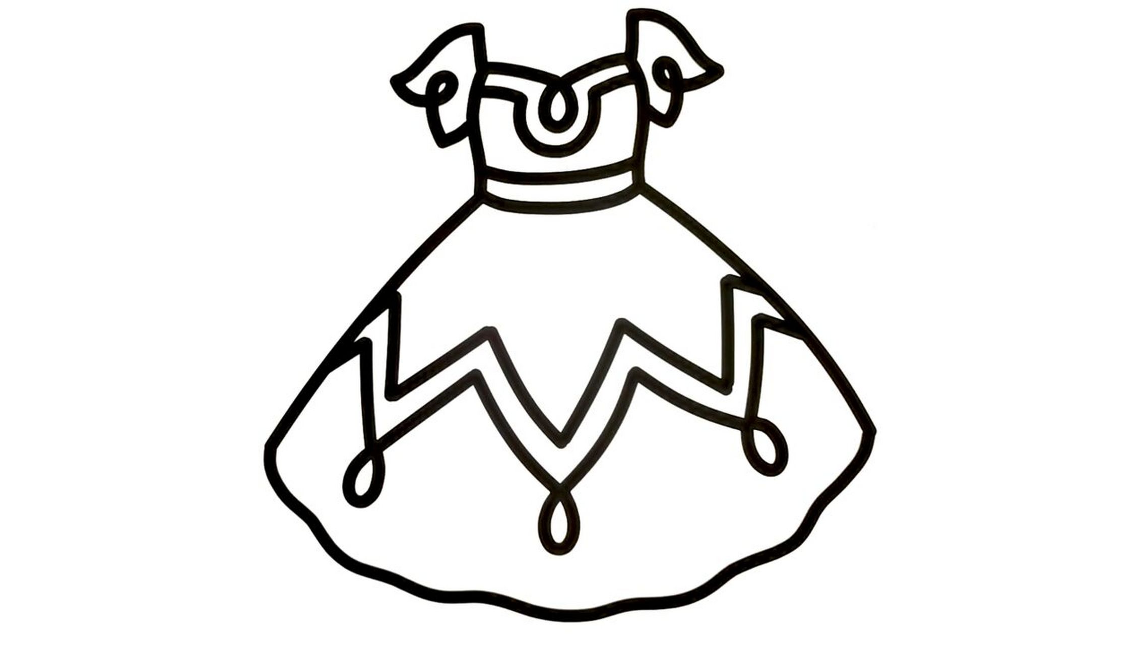 【简笔画素材分享13】3款简单可爱的公主裙 分享3款可爱公主裙高清