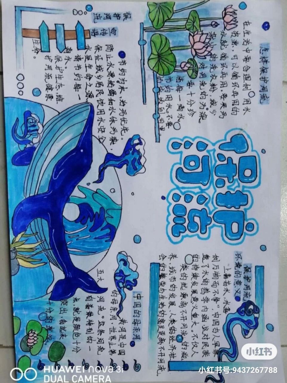 保护河流手抄报 保护河流手抄报