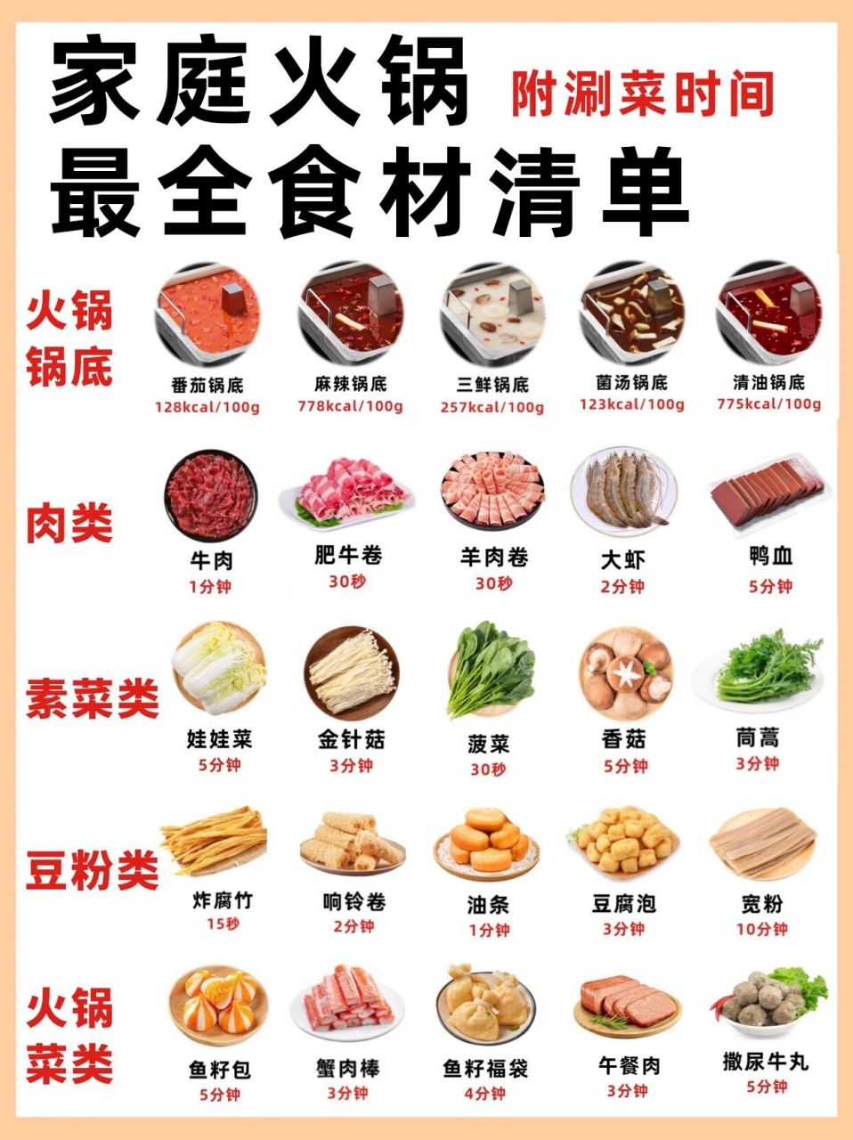 打边炉最佳食材图片