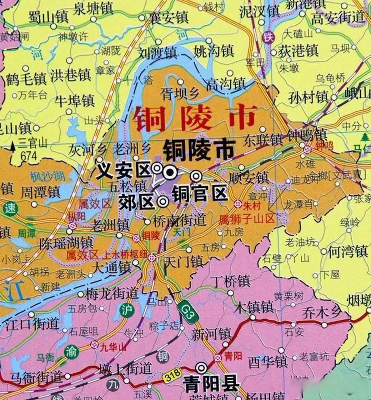 安徽铜陵地理位置图图片