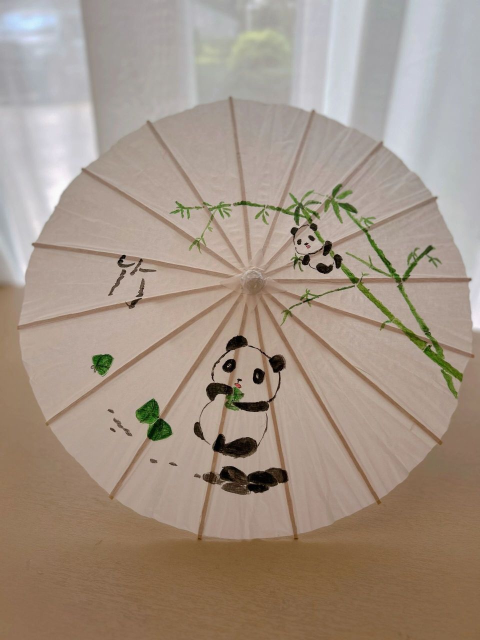 油纸伞彩绘 亲子手工油纸伞彩绘 小小画家从这里诞生