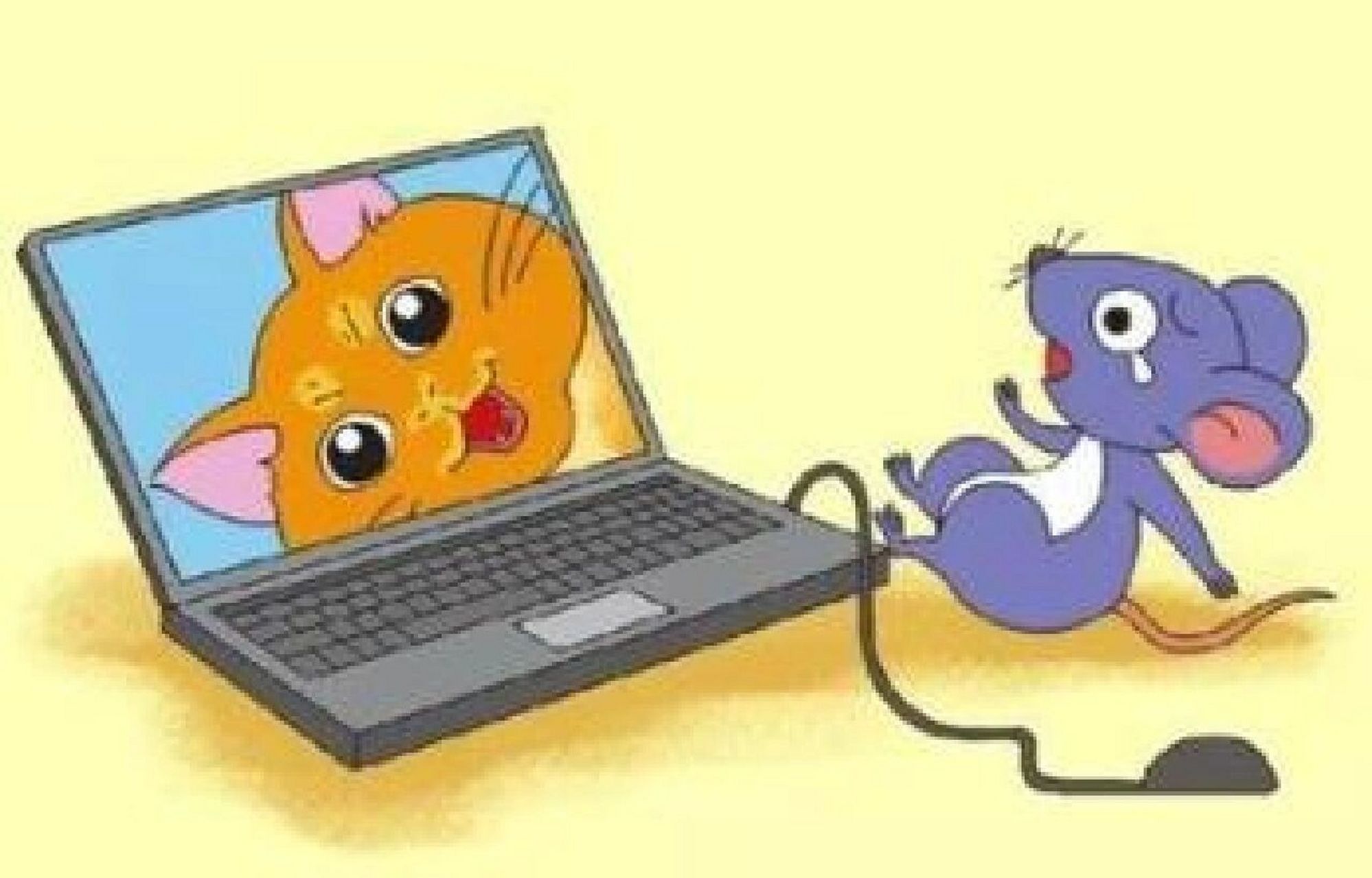 好作文分享:小老鼠玩电脑     看图说话写话    二年级 小老鼠玩电脑