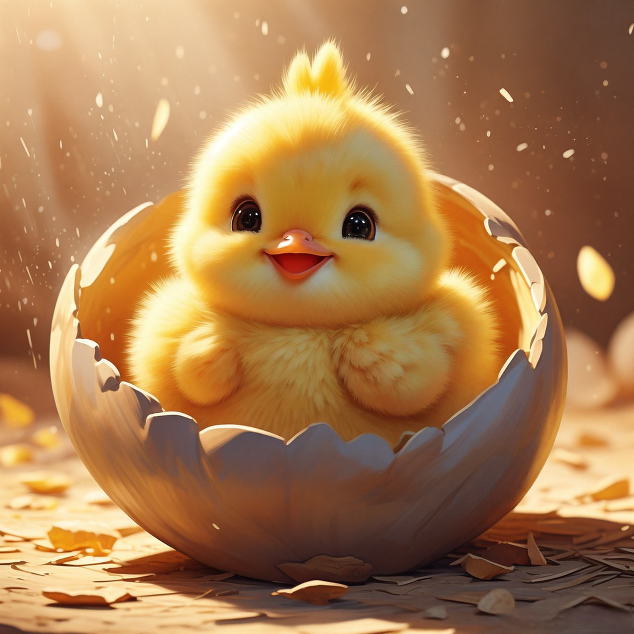 99小鸡初生,破壳而出,真是萌化了我的心91!