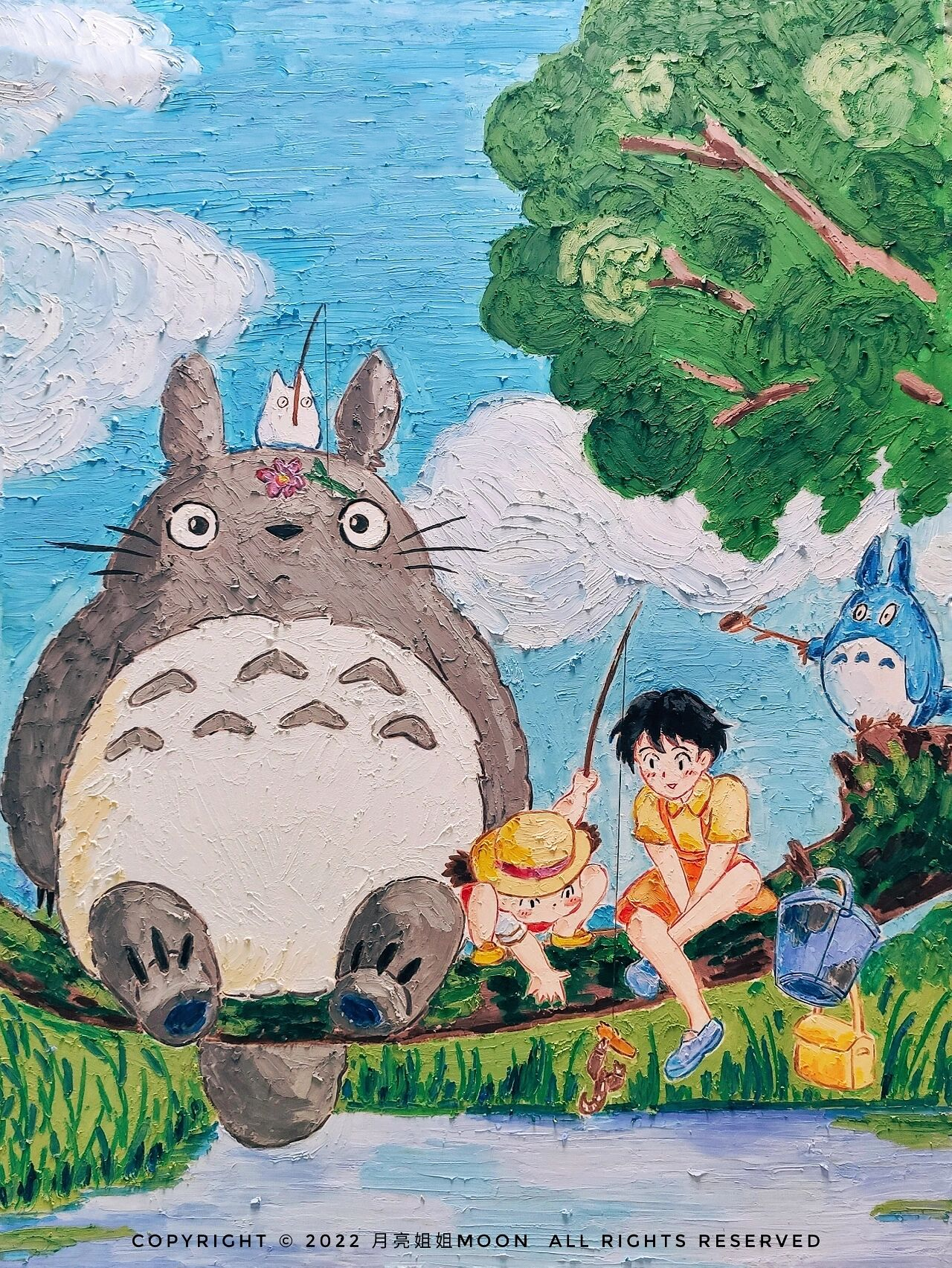 油画棒|宫崎骏《龙猫》