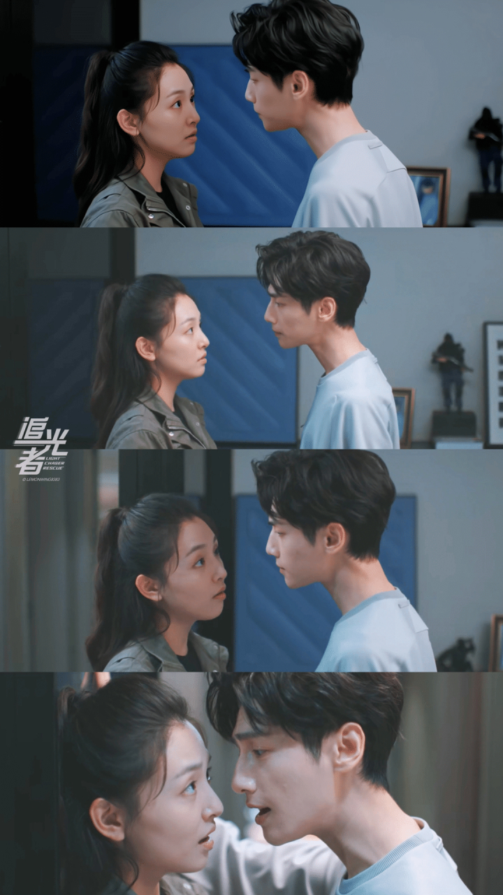 罗云熙吴倩追光者吻戏好涩#直接梦归何以笙箫默那段下雨时候的吻戏