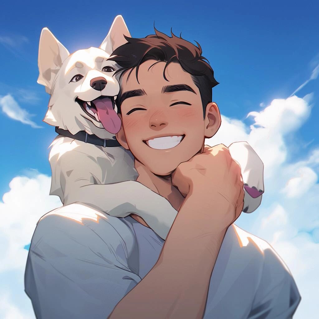 男生和狗狗(2)