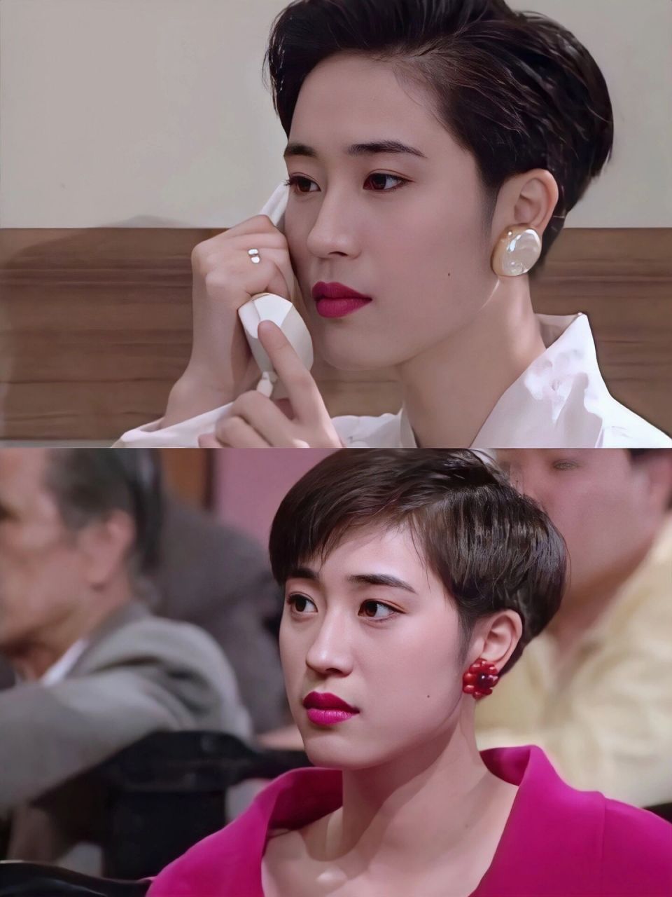 姐出圈开启"短发先河",tvb剧中的短发造型深入身心,特别是1992年在