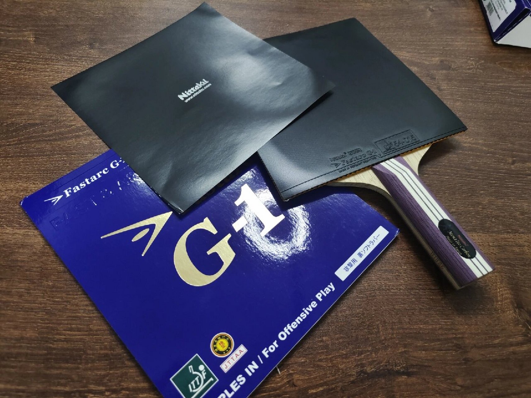 伊藤美诚限量正手g1反手生胶sp,猛!