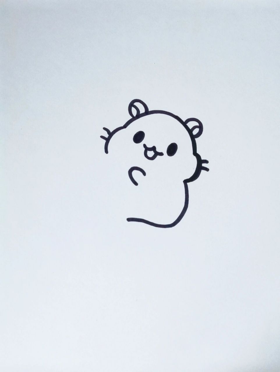 【简笔画06】小仓鼠简笔画步骤图|手帐素材 家里养的最没存在感的就是