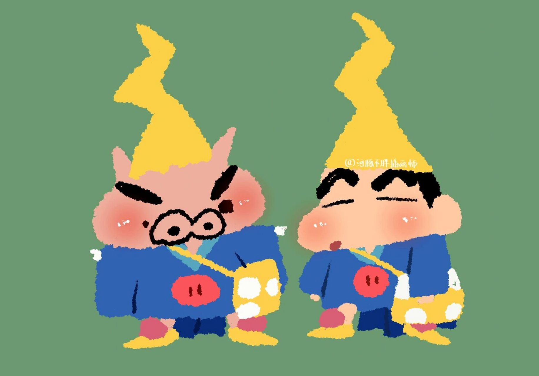 蜡笔小新ipad壁纸 今天实在是太热拉!想跟小新一样抱住大西瓜!![抓狂]