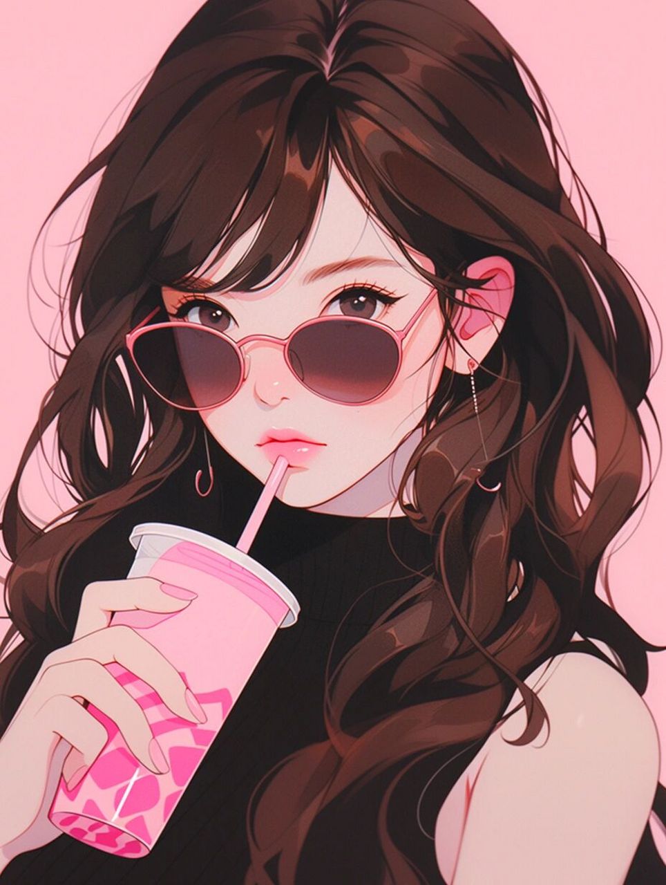 女生头像 | 纯色多巴胺
