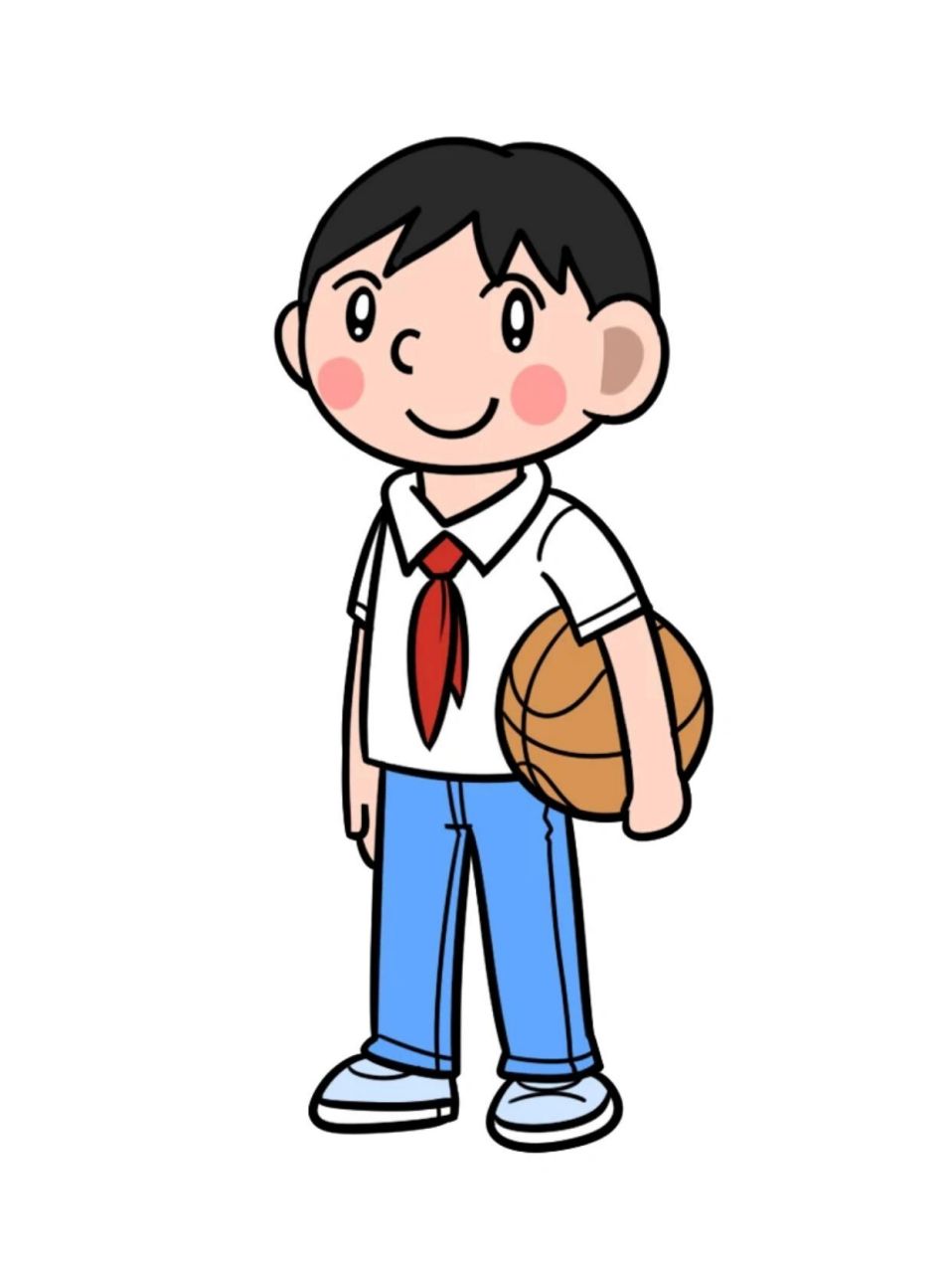 手工剪纸96卡通小学生形象||环创可打印 上午好呀99今天拾月分享