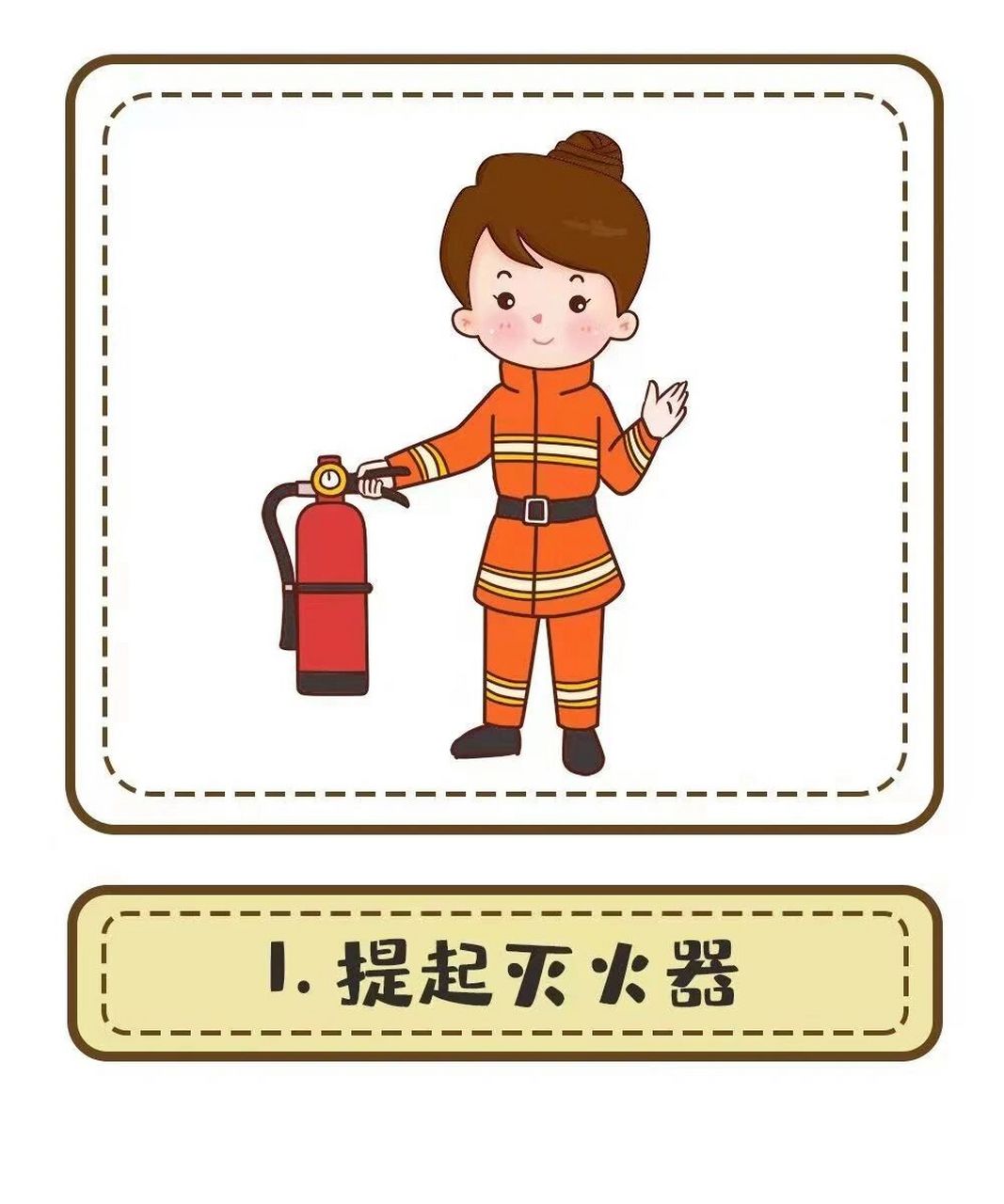 正确使用灭火器