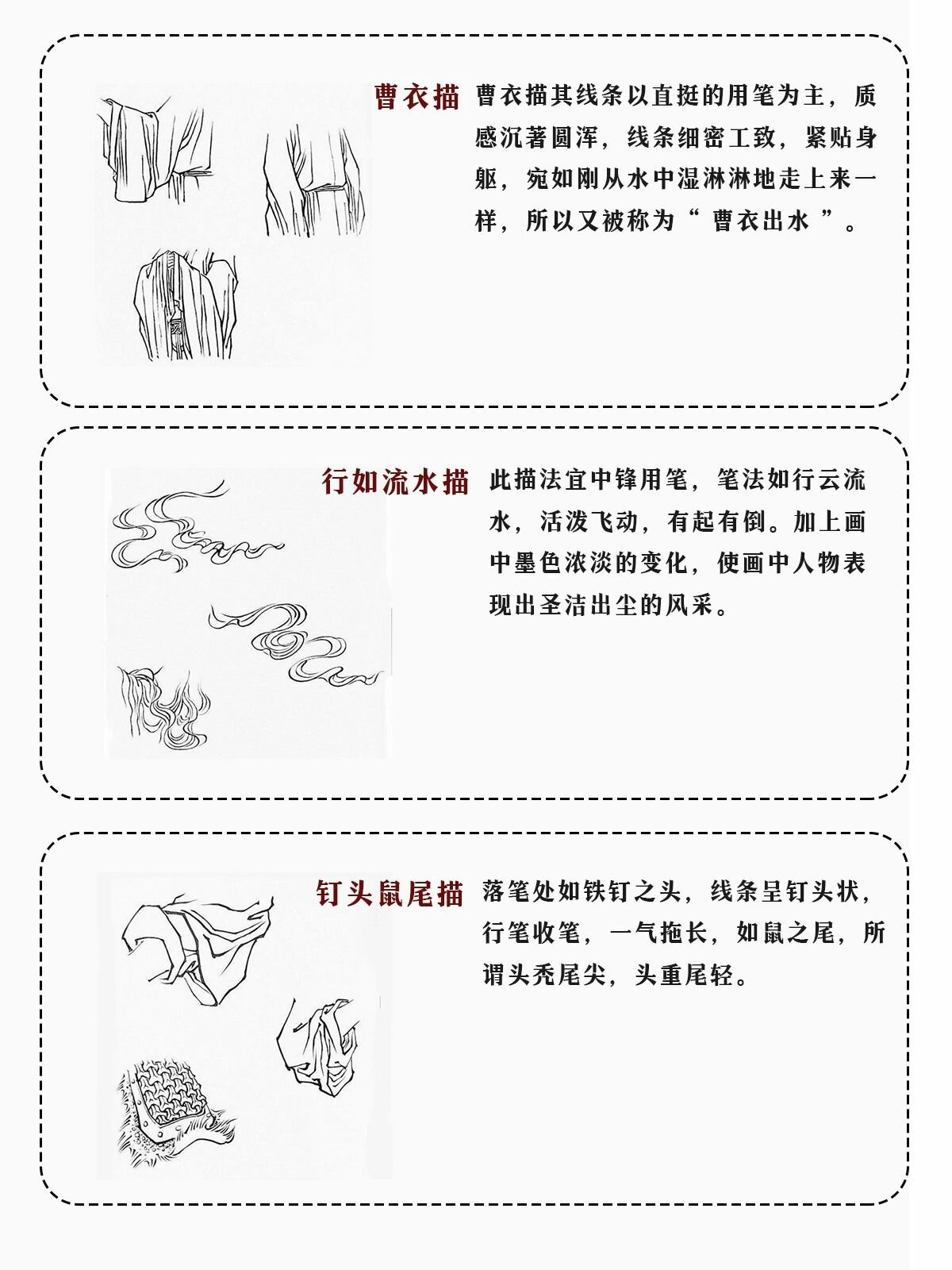 国画必学|工笔画十八描详解97简单易学73