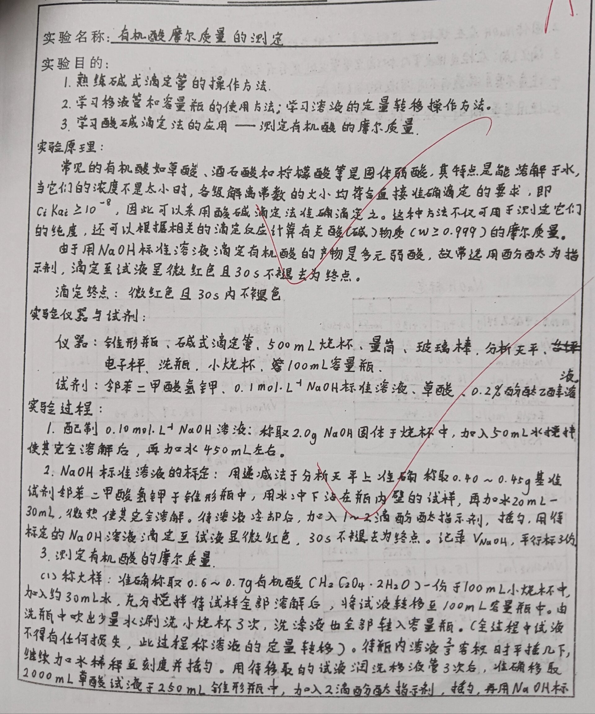 高中化学实验报告模板（高考版）的简单介绍