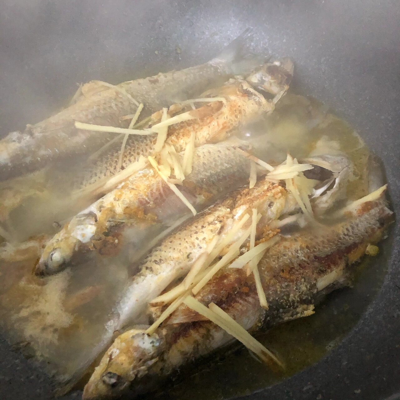 潮汕家常菜～煮尖头鱼 尖头鱼正当时,肥美鲜嫩,鱼春饱满.