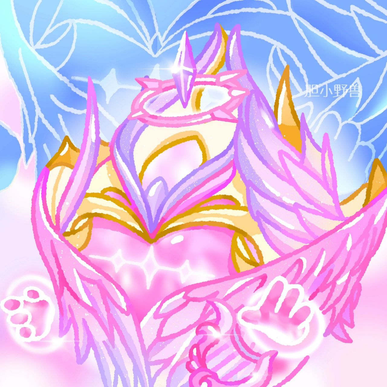 蛋仔头像|圣翼天使(四色版 终于把四个颜色画齐了