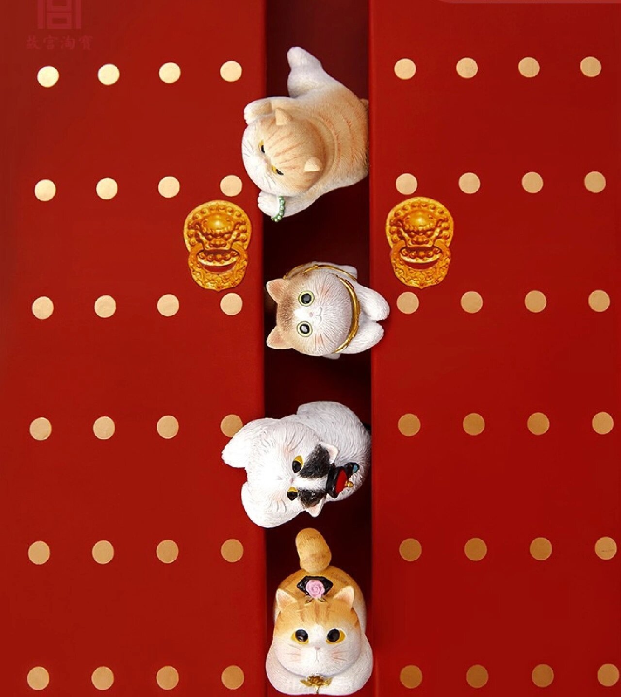 超萌系故宫猫摆件,最好的伴手礼!