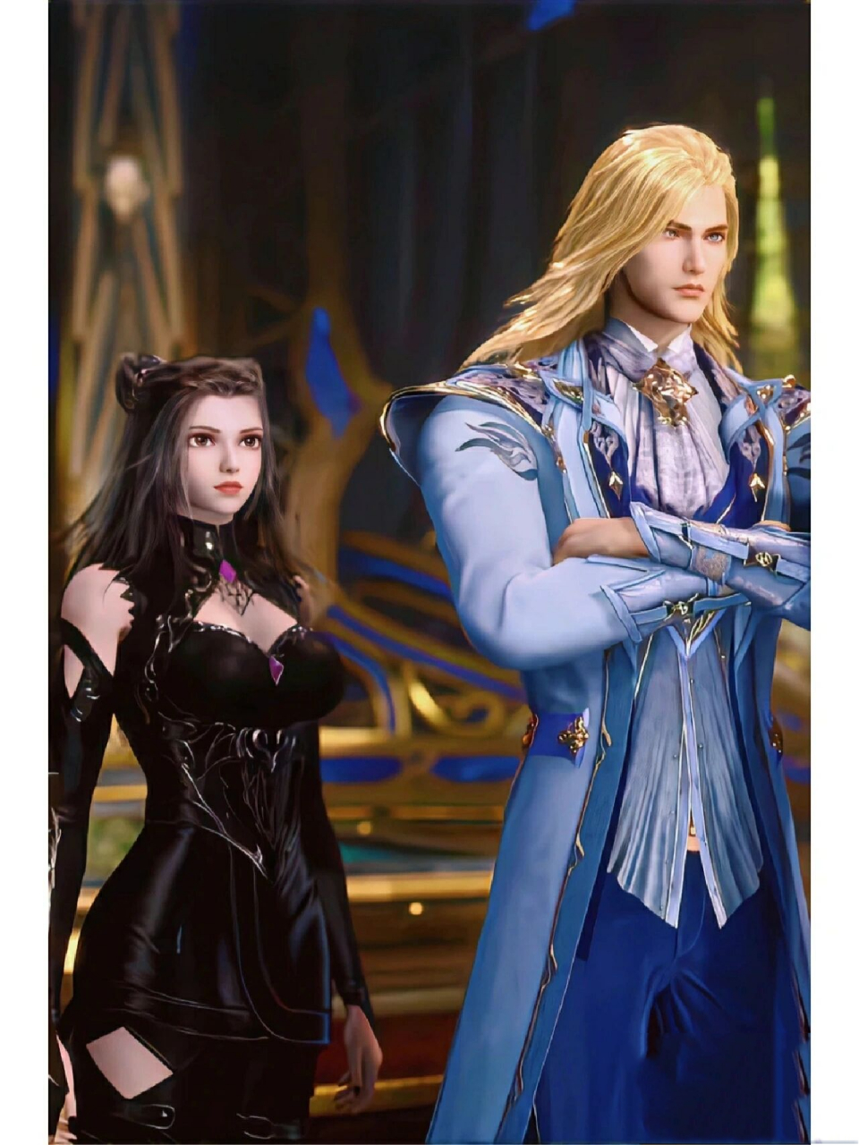 斗罗大陆戴沐白和朱竹清图片