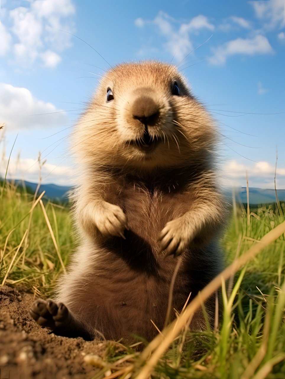 土拨鼠图片 99 萌化人心的土拨鼠来啦!