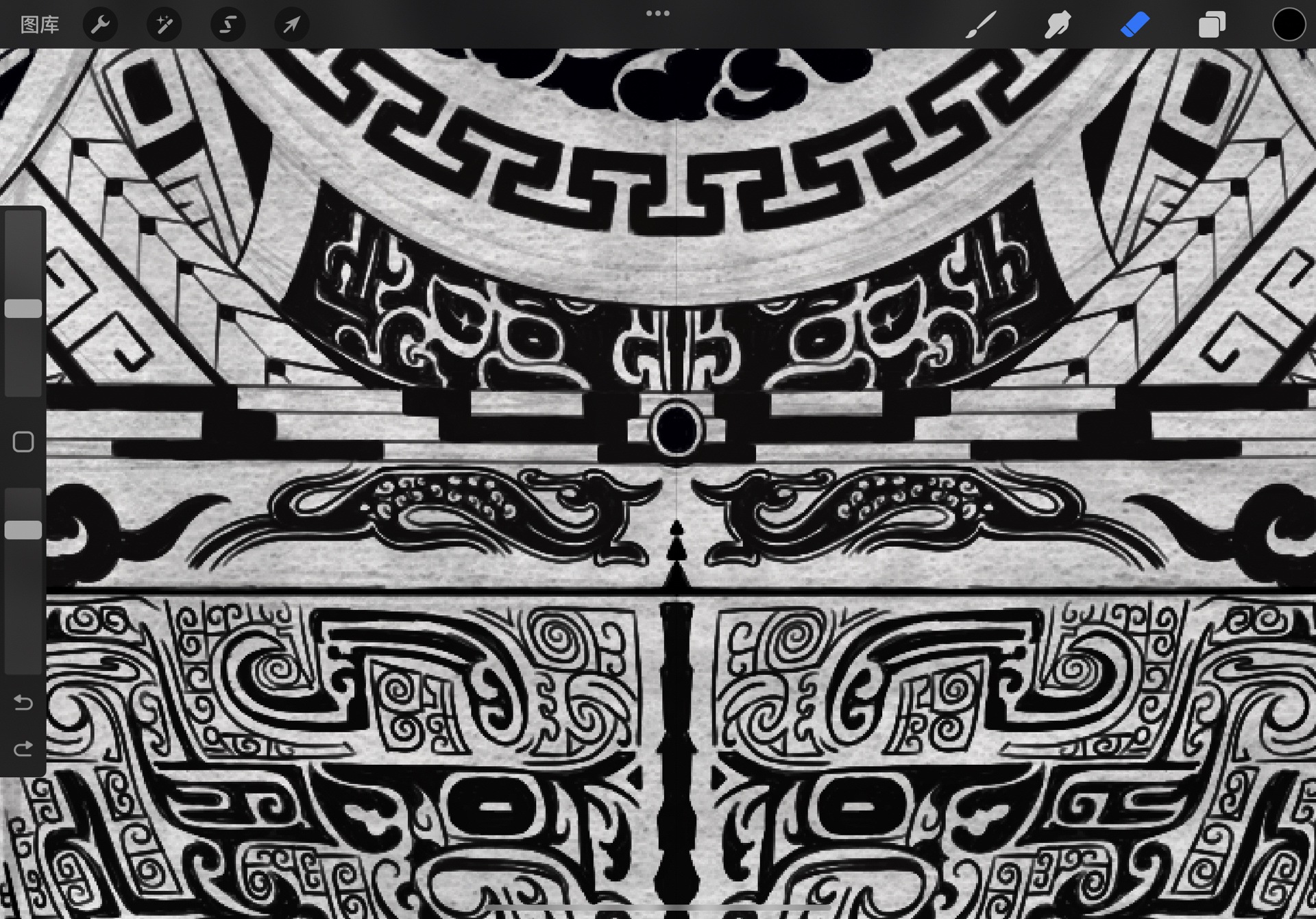 中国图腾丨传统图腾纹身手稿