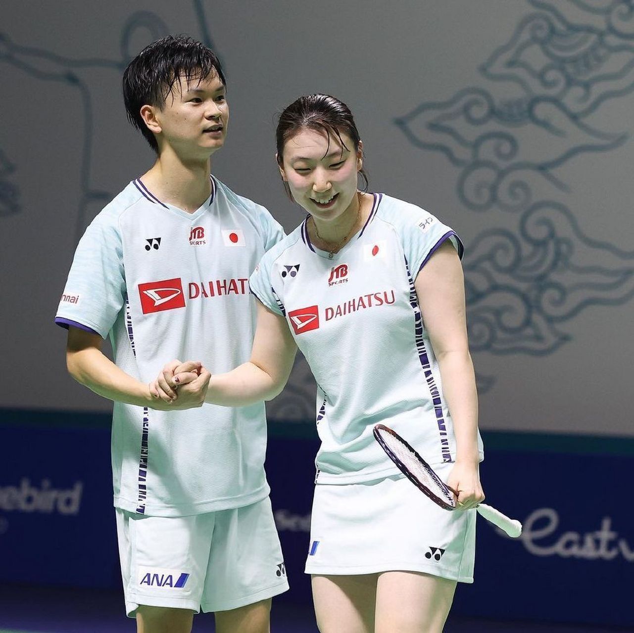 2023年日本羽毛球公开赛# 混双决赛赛况  渡边勇大/东野有纱 17-21