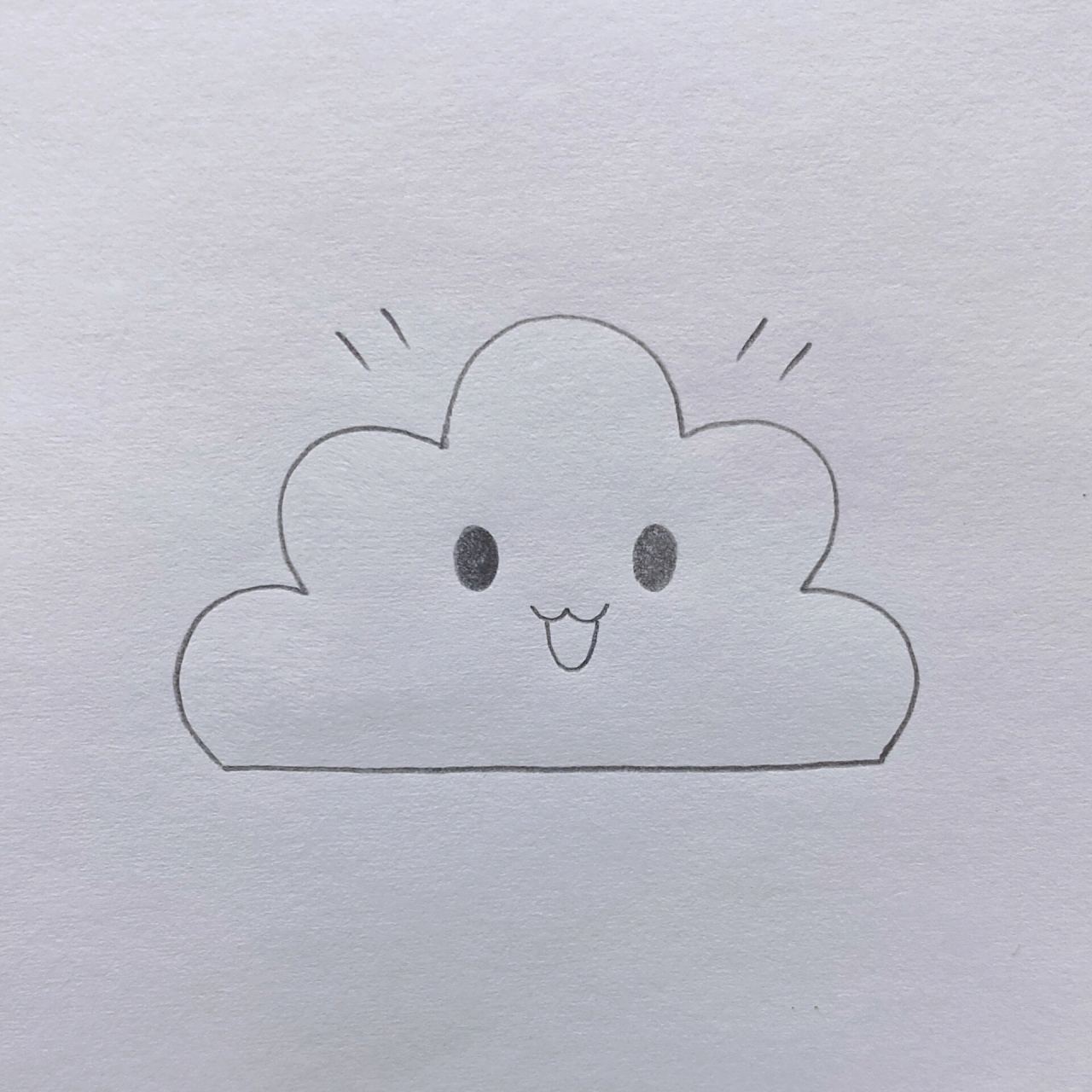 乌云简笔画教程