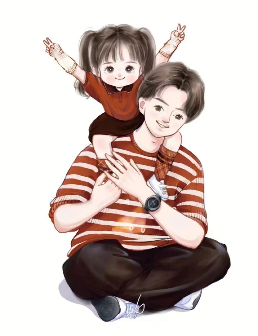 爸爸带娃亲子图片 爸爸带娃亲子图片,  #头像