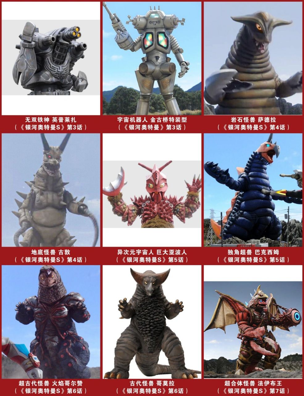 《银河奥特曼》怪兽合集       (怪兽,反派,宇宙人)