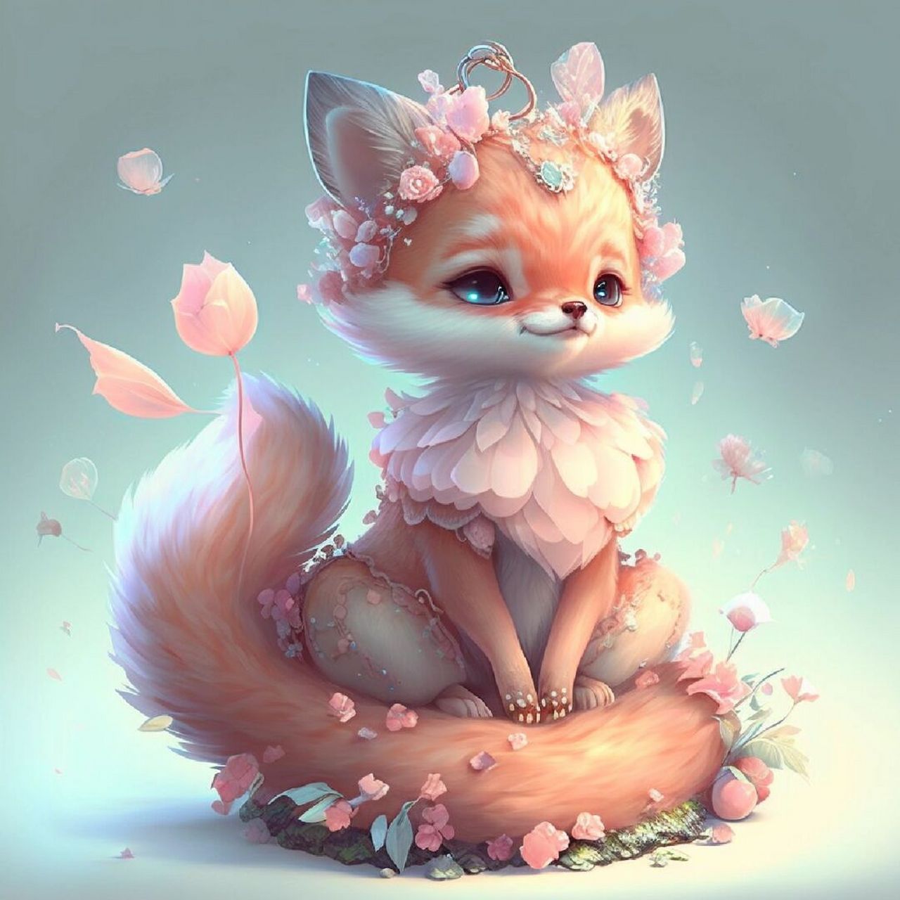 ai七彩小狐狸 这么多颜色的小狐狸,你们喜欢哪一种颜色的?