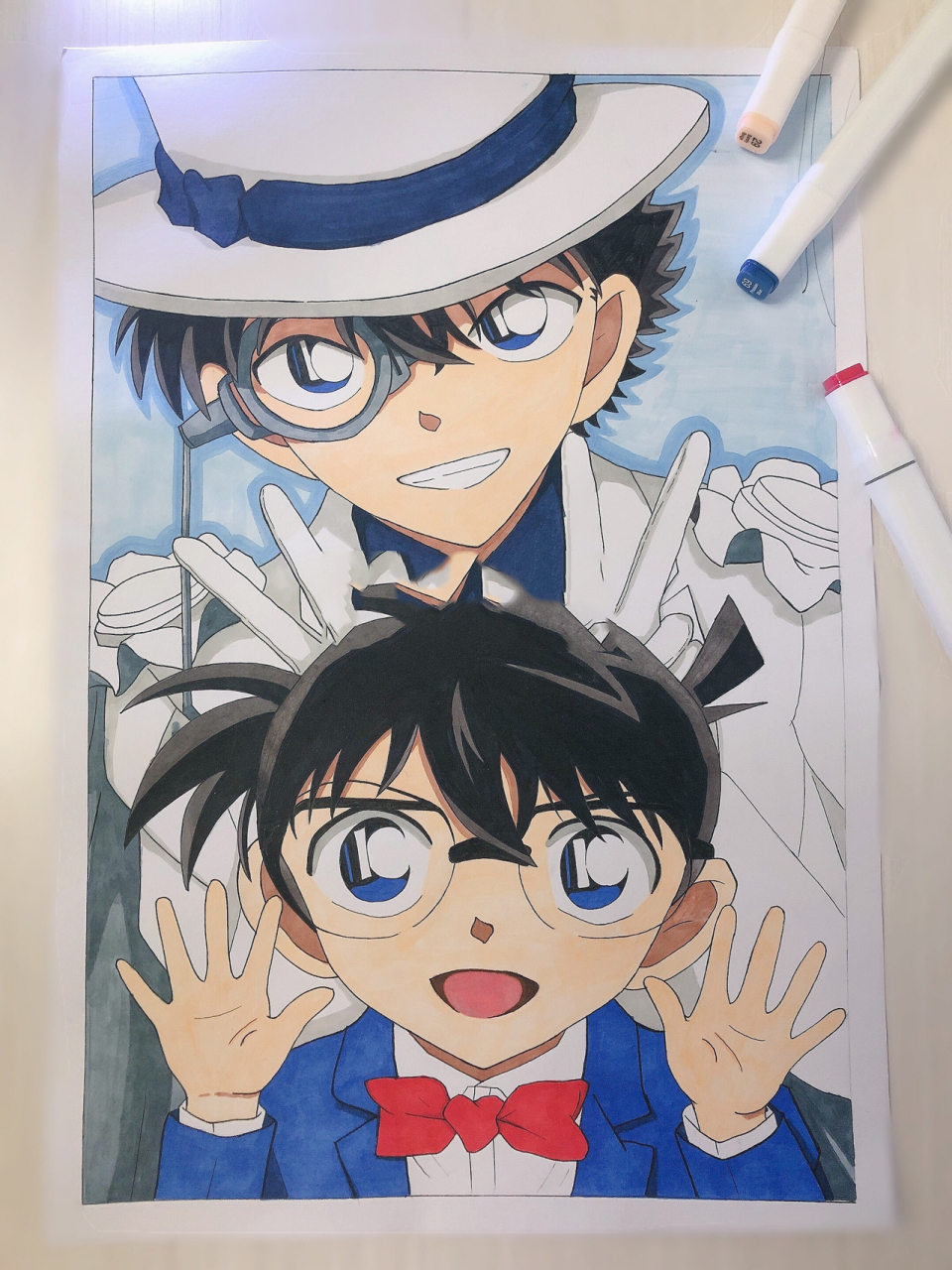 【 马克笔手绘 】动漫·柯南|基德 【 马克笔手绘 】动漫·柯南|基德