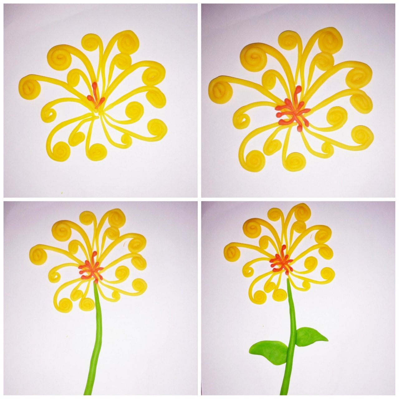 粘土教程:用橡皮泥捏的菊花,简直太逼真啦