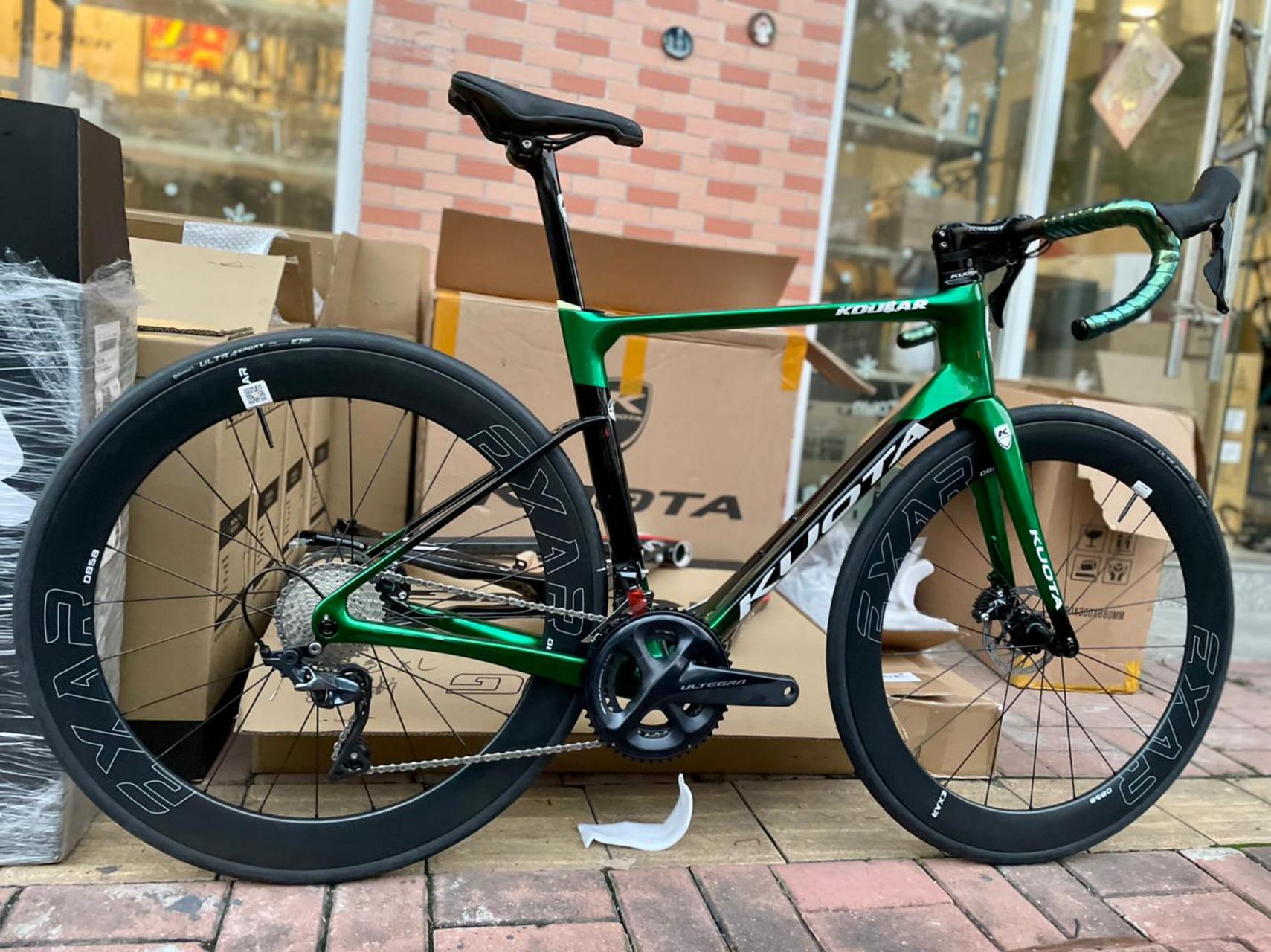 迈金碳轮  kuota kougar 意大利 正品库塔 顶级全内走碟刹公路车架 含