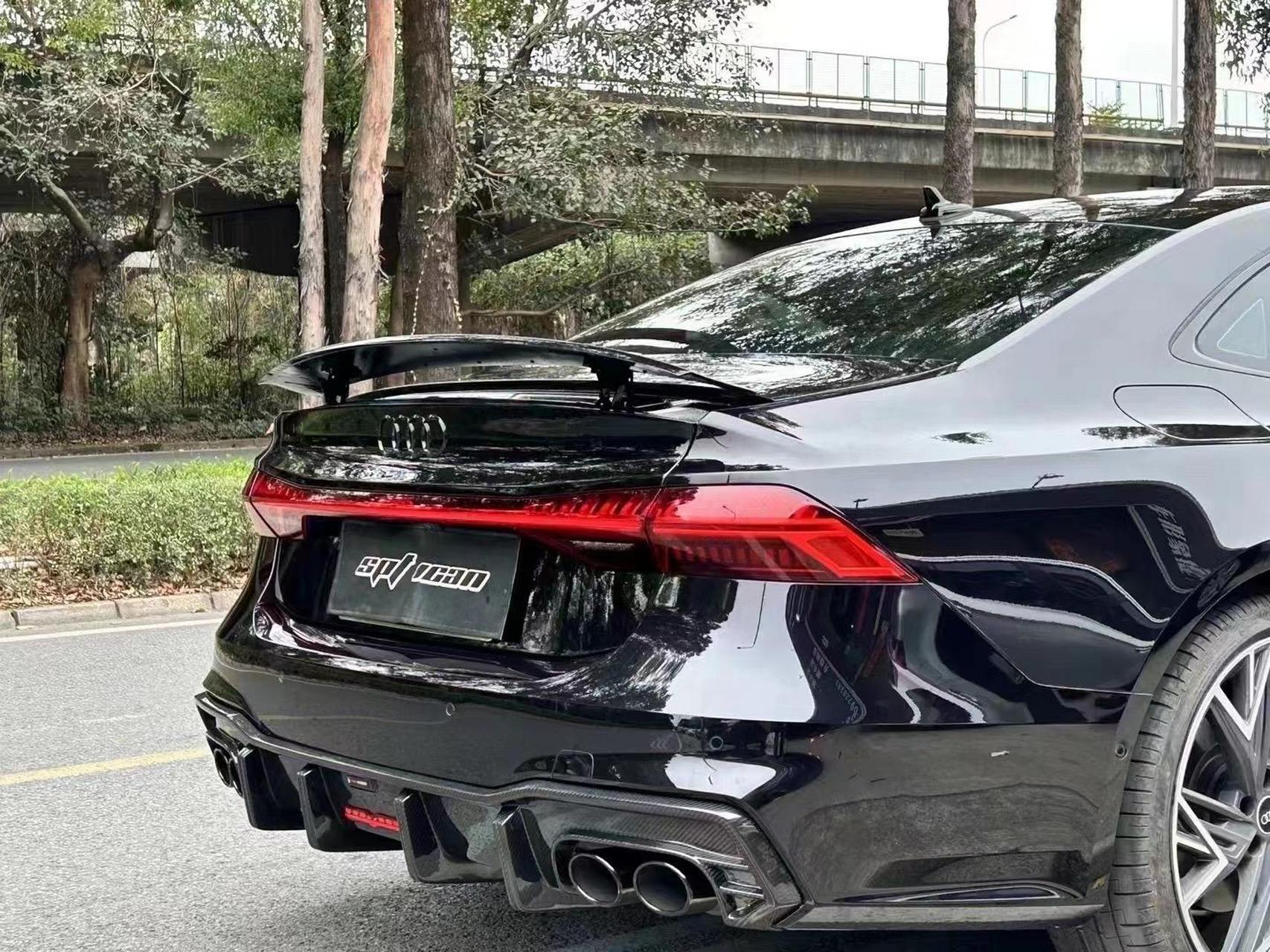 奥迪a7l也可以拥有电动升降尾翼了