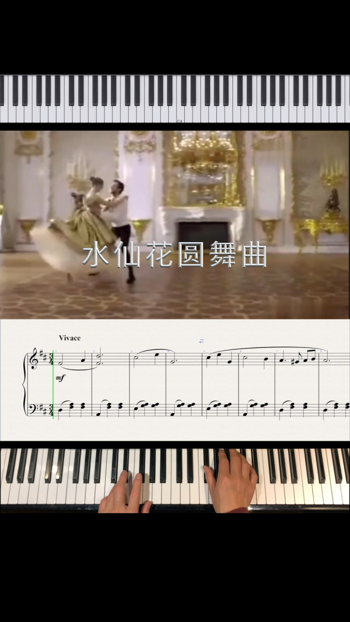 《水仙花圆舞曲》 单三部曲式,aba乐段划分3段体,优美旋律仿佛水仙花