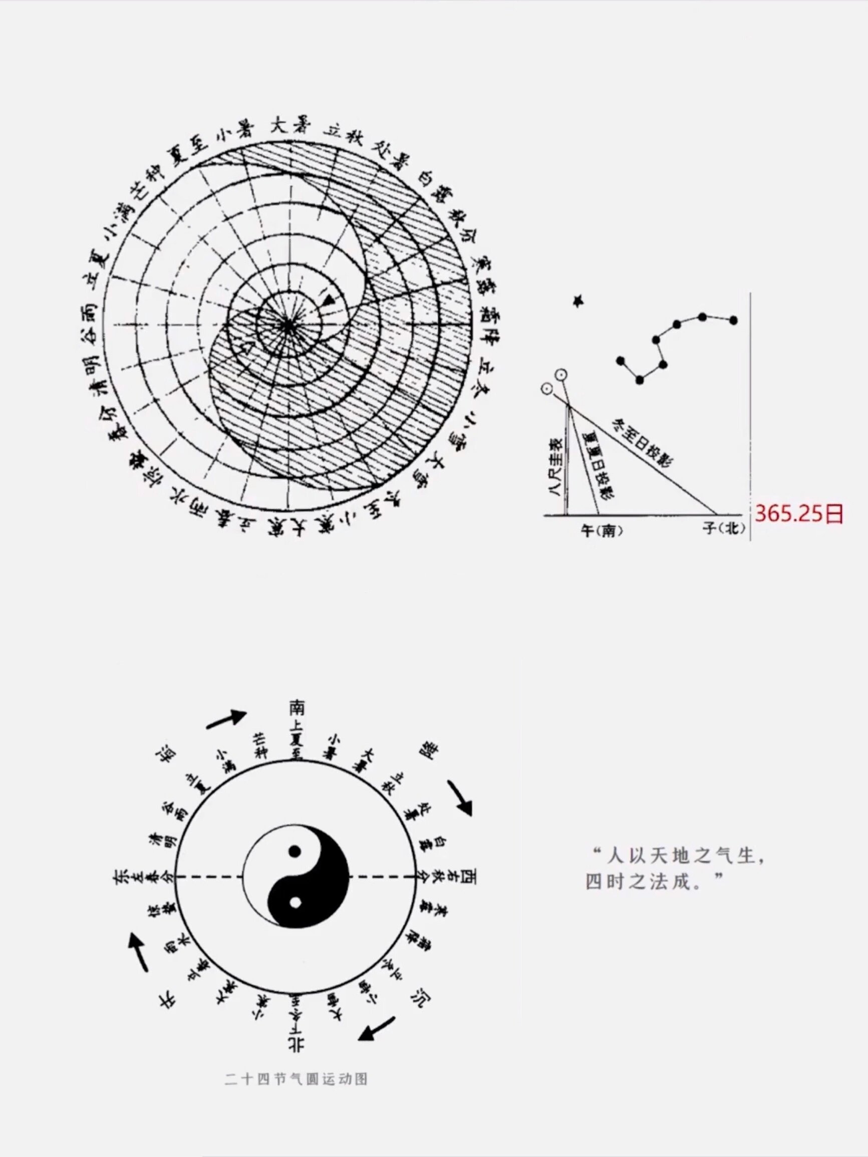 二十四节气排列圆图图片