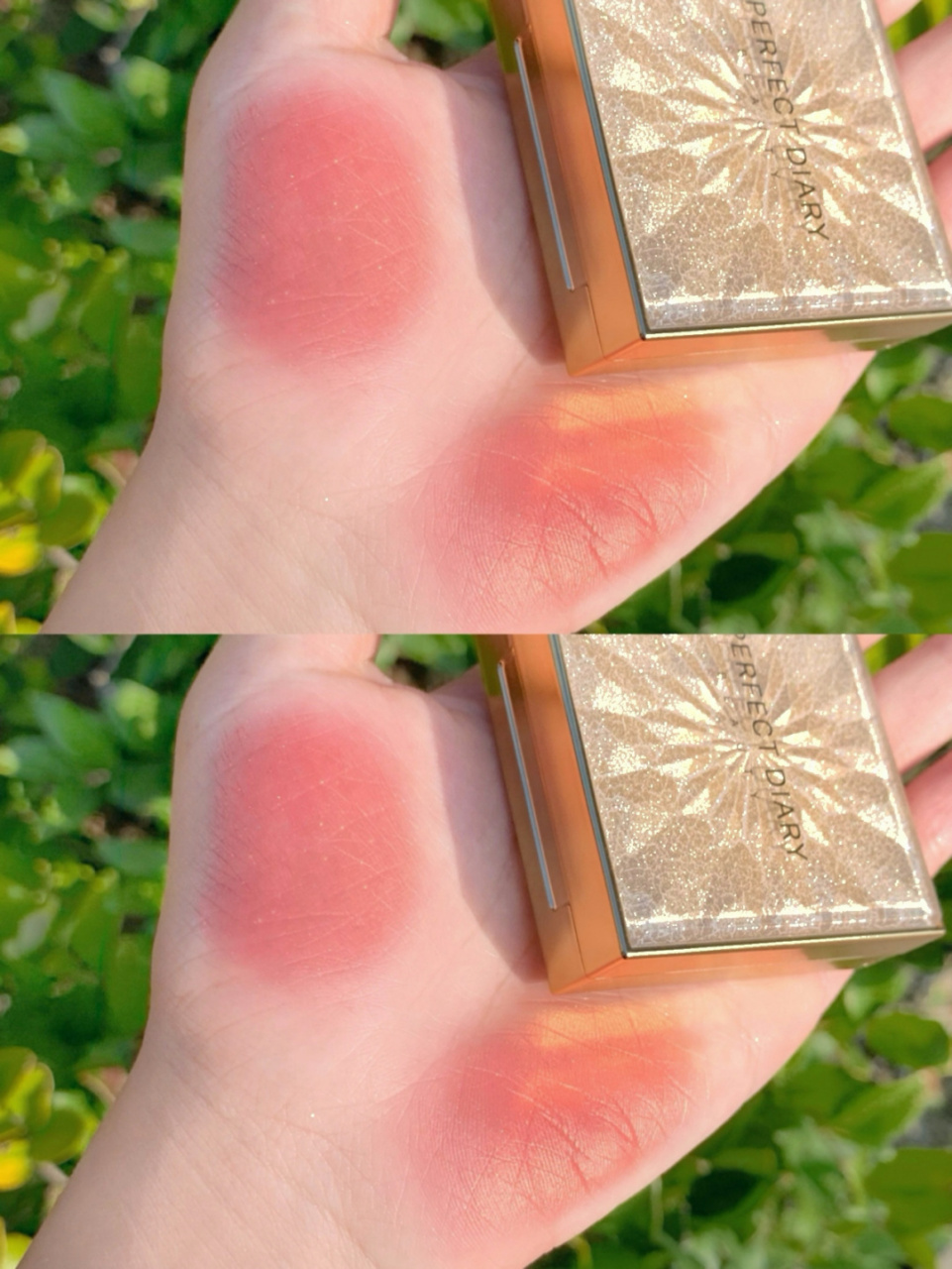 啦啦啦完美日记新品腮红来啦 钻切花纹太美了吧96 外壳是像雪花一样