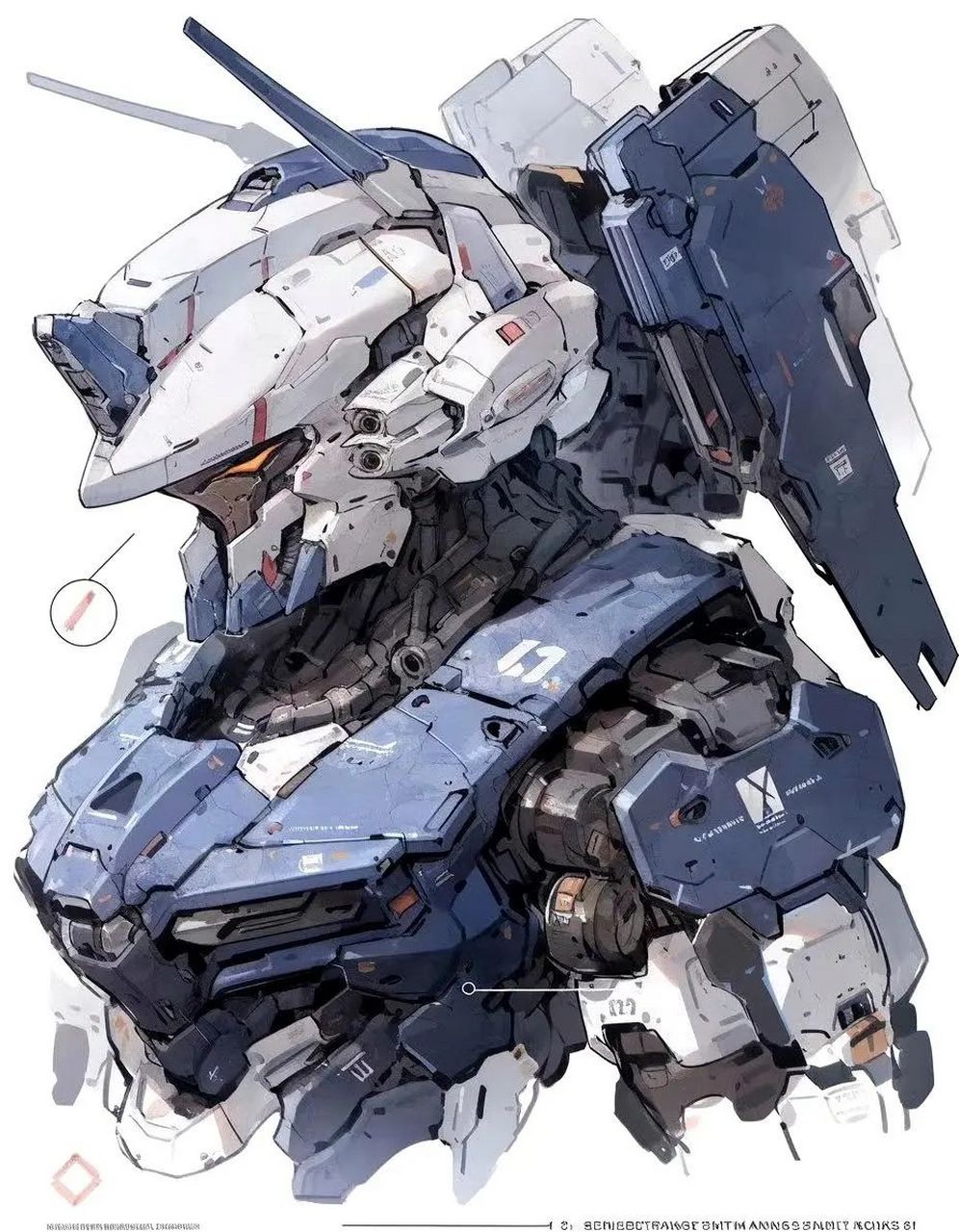 高达机甲 被这组高达原画惊艳到了 真是好帅 喜欢的快拿去