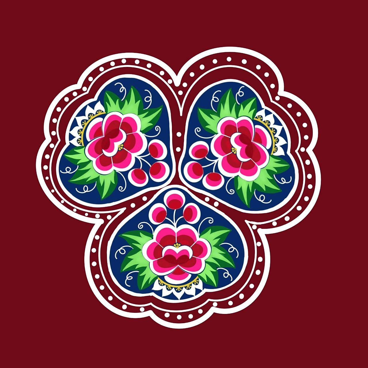 彝族服饰,图案重构