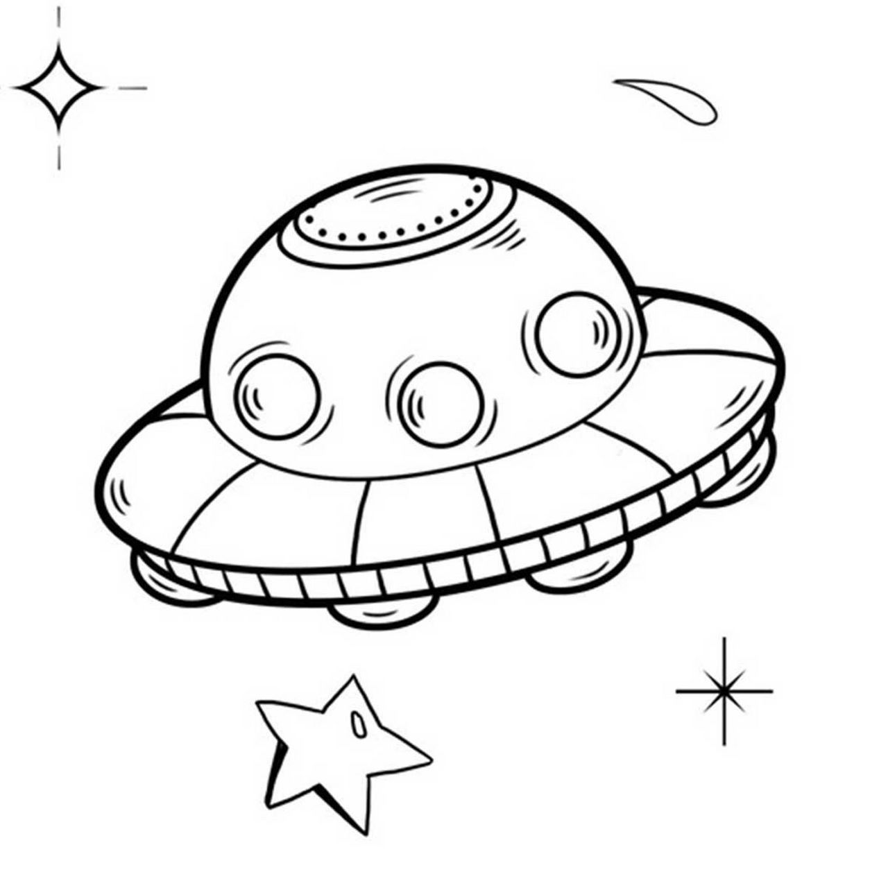 96快来画画|航天元素简笔画分享 给大家准备了一组航天宇宙相关元素