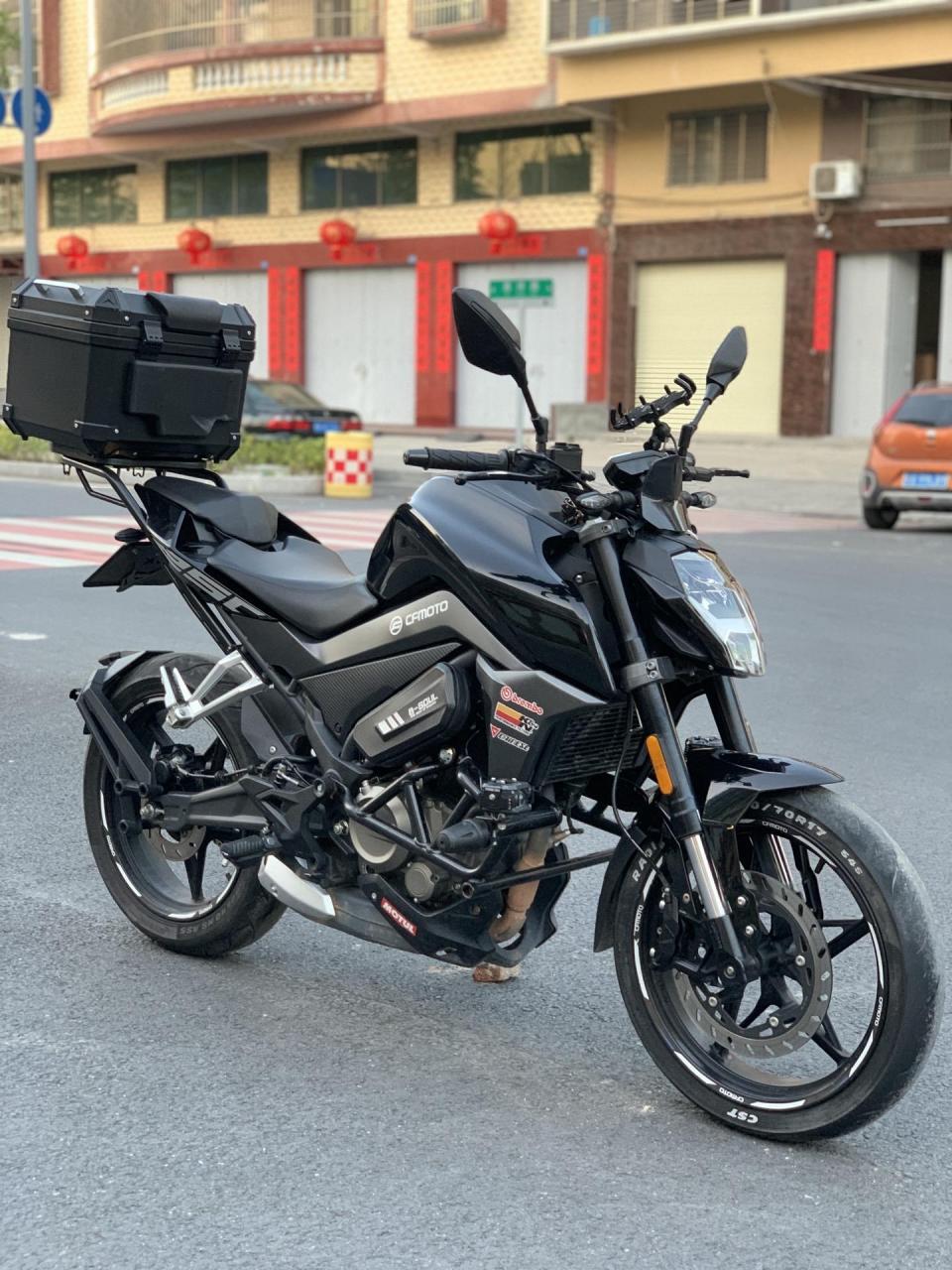 19年国四春风nk250街车机车摩托车 实行8000公里 加装尾箱尾架 防摔架