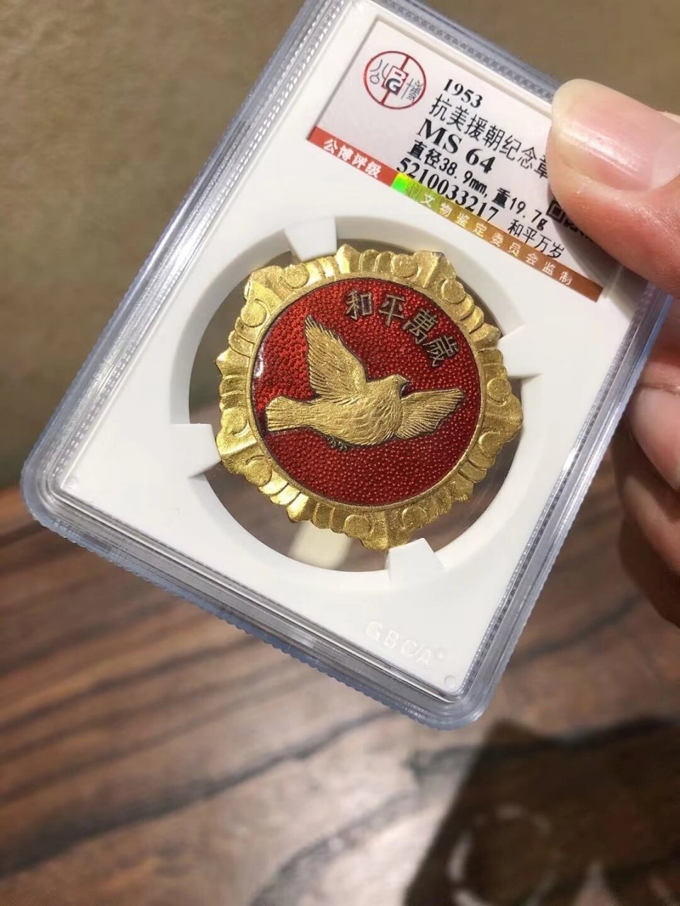 抗美援朝和平万岁纪念章 很久没找到状态这么好的鸽子了!