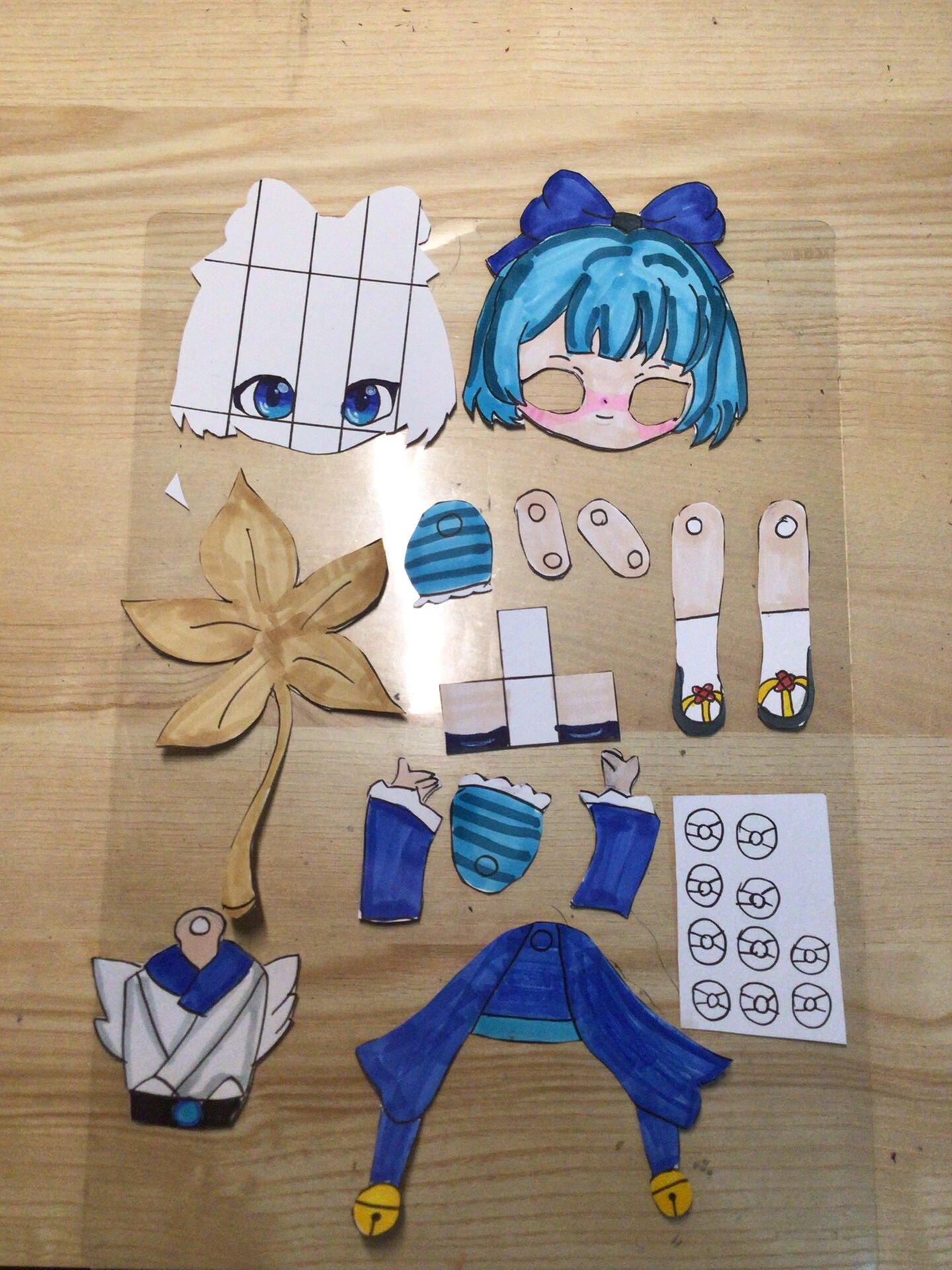 萤草班主任的纸片人图纸有教程