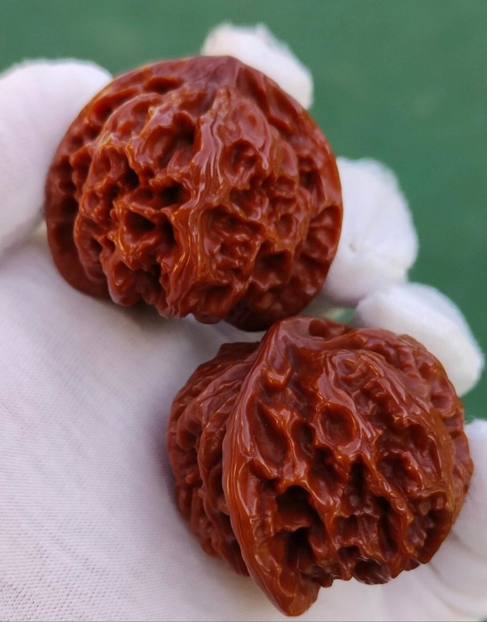 日常碎片plog# 包浆老核桃,毕业对原桩老树桃心桩苹果,筋正楞粗碉溜