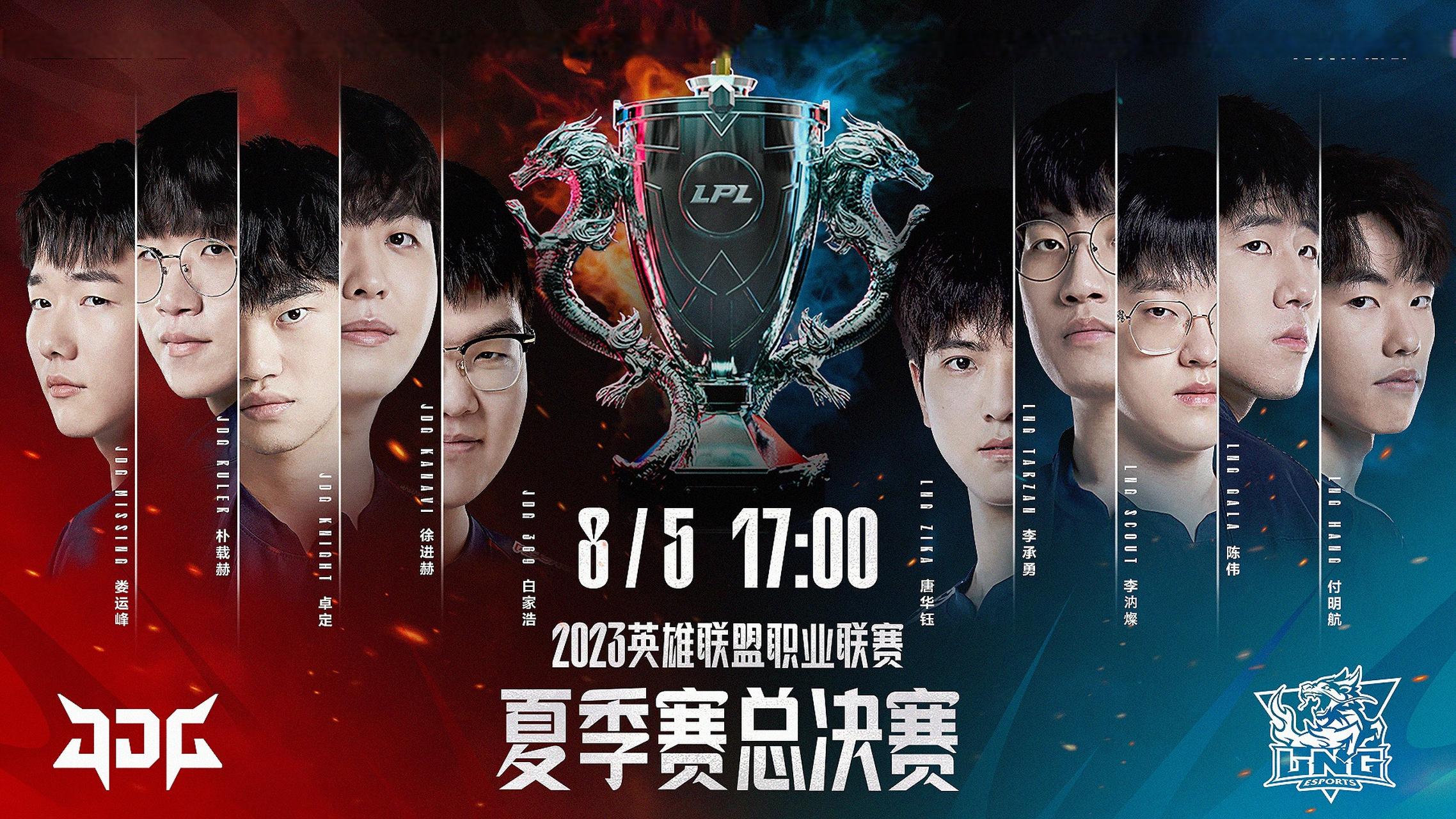 2023lpl夏决#jdg vs lng(bo5)#lpl夏决海报#  坚定你所相信,冲击联赛